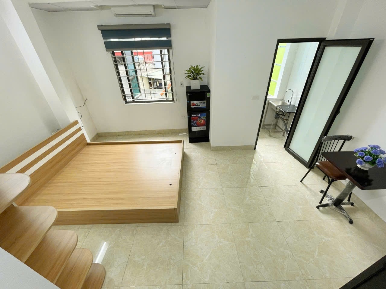 Phòng trọ Studio 25m2 tại TT Housing Mễ Trì Thượng - Nam Từ Liêm - Phòng ngủ