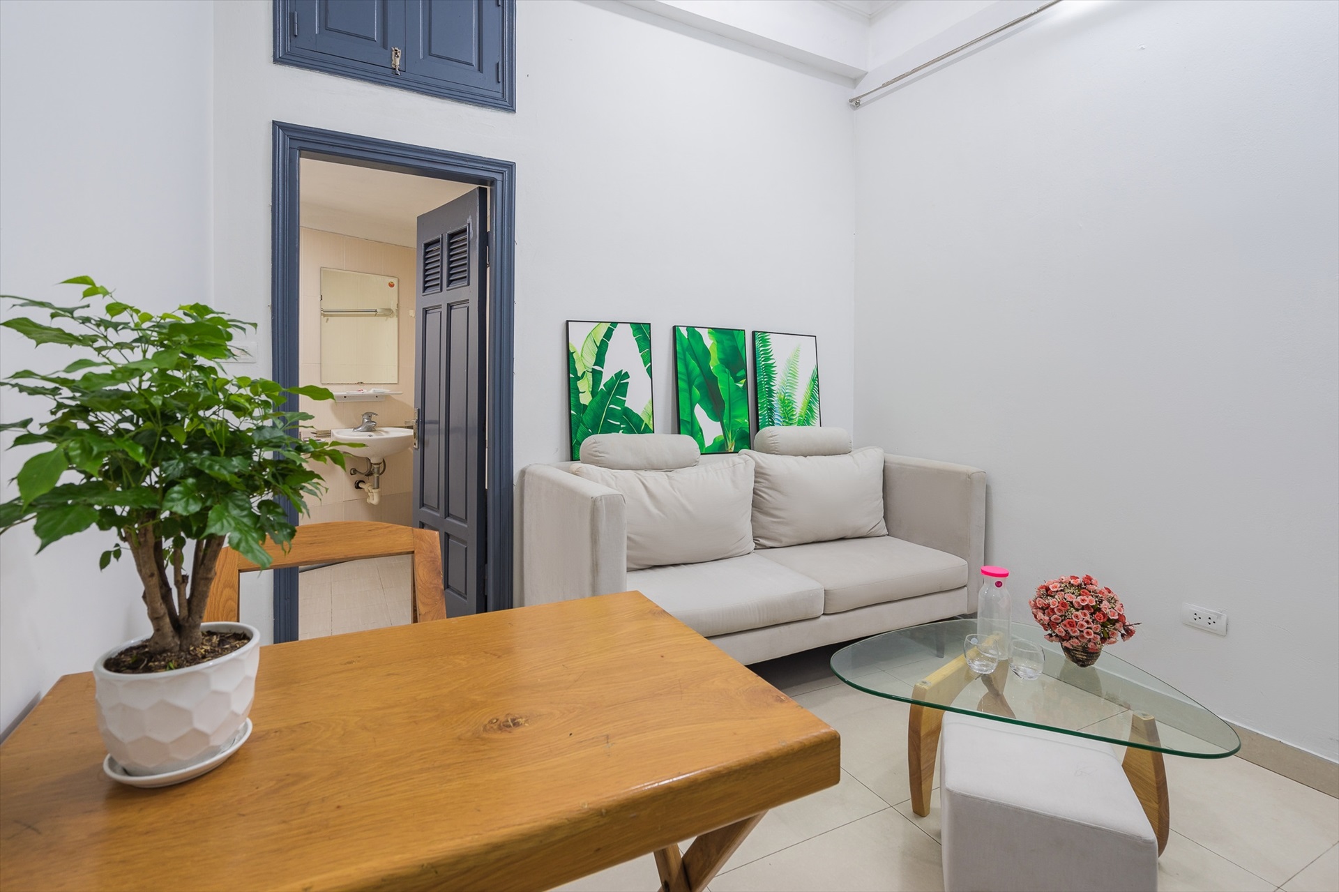 Phòng trọ 1 Phòng ngủ 30m2 tại Sunny Apartment Xuân Thủy - Cầu Giấy - Phòng khách