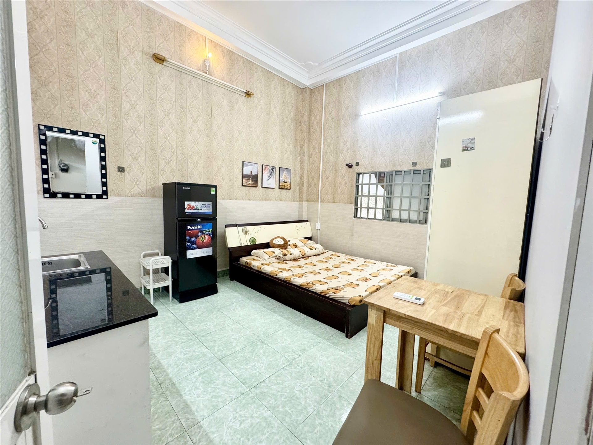 Phòng trọ Studio 25m2 tại MP House Lê Lư - Tân Phú - Phòng ngủ