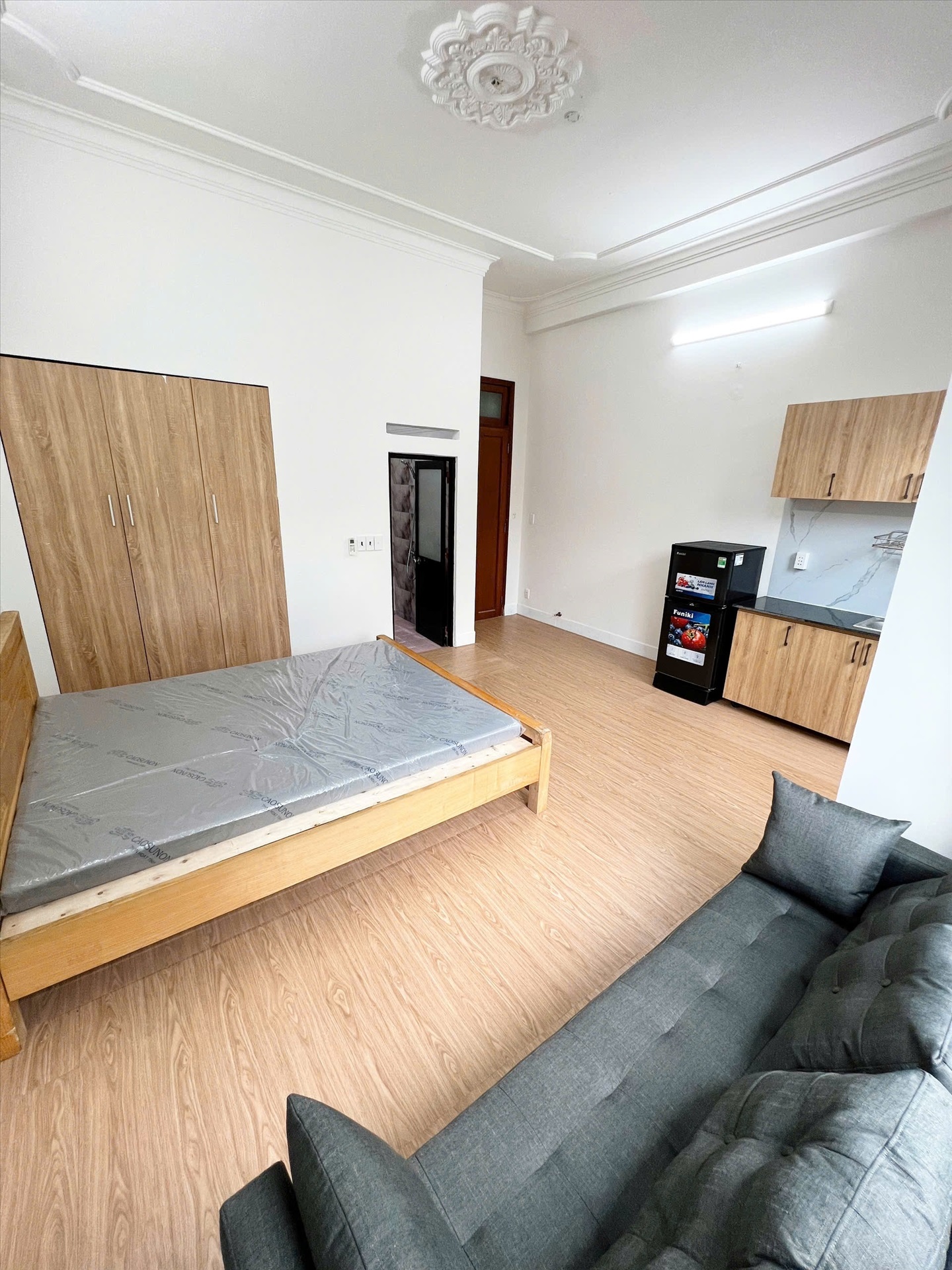 Phòng trọ Studio 35m2 tại THEWON Home Bàu Cát - Tân Bình - Phòng ngủ