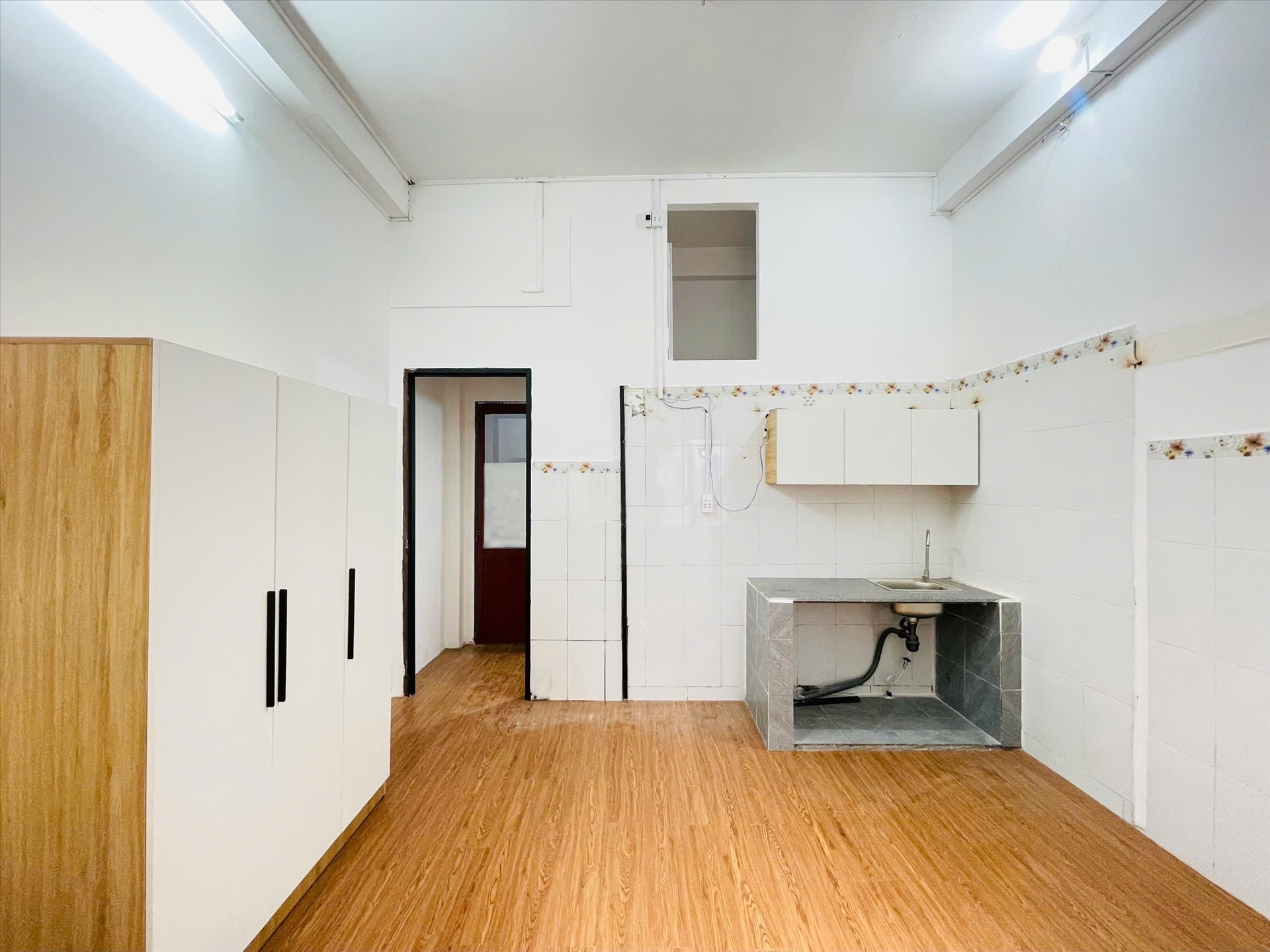 Phòng trọ Studio 25m2 tại AC Home Hoàng hoa Thám - Tân Bình - Phòng khách