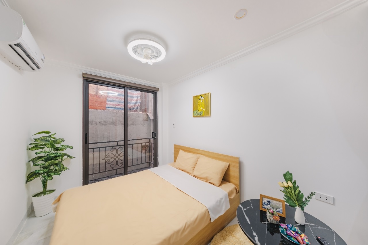 Phòng trọ Studio 25m2 tại Funhome Lương Khánh Thiện 2 - Hoàng Mai - Phòng ngủ