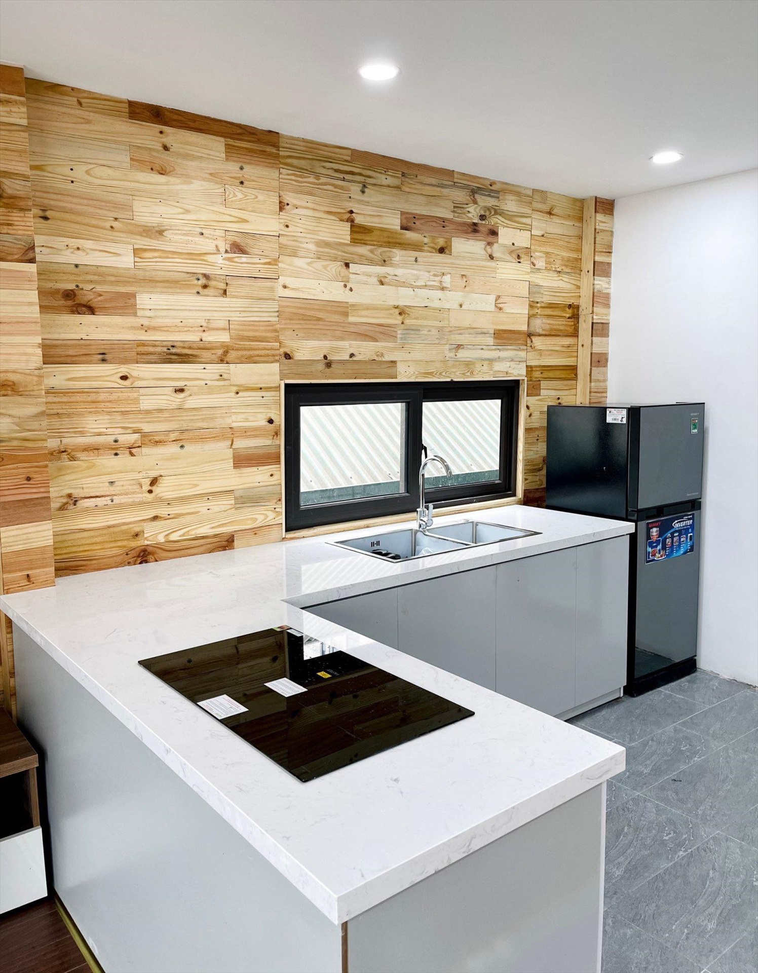 Phòng trọ Studio 60m2 tại DreamHouse Hoàng Quốc Việt - Cầu Giấy - Phòng bếp