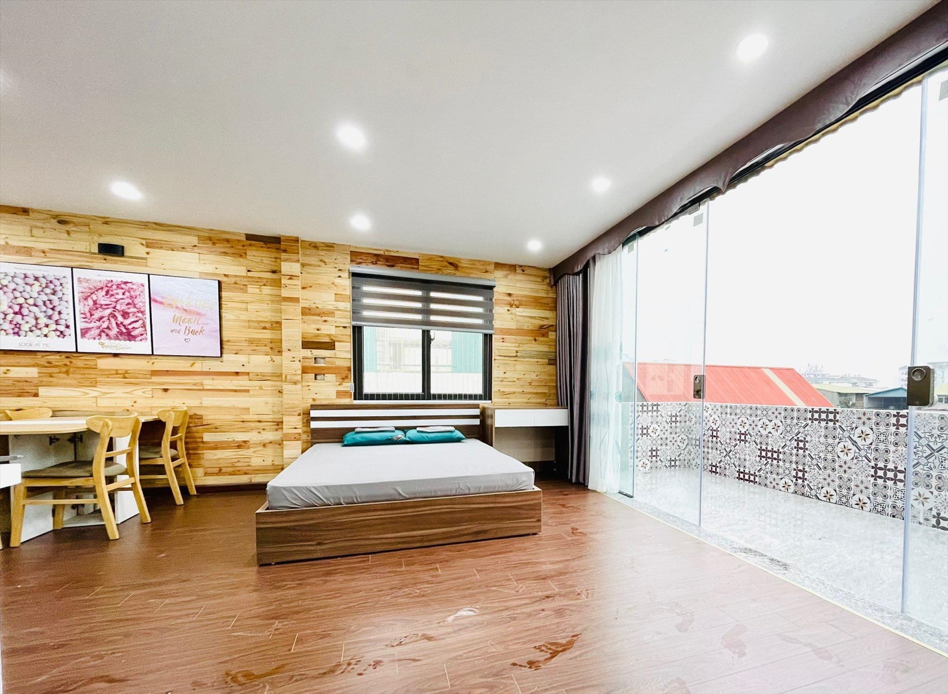 Phòng trọ Studio 60m2 tại DreamHouse Hoàng Quốc Việt - Cầu Giấy - Phòng ngủ