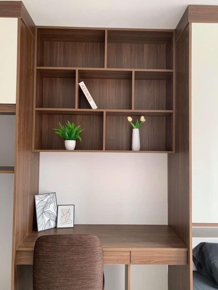 Phòng trọ Studio 25m2 tại Funhome Giáp Bát - Hoàng Mai - Góc làm việc