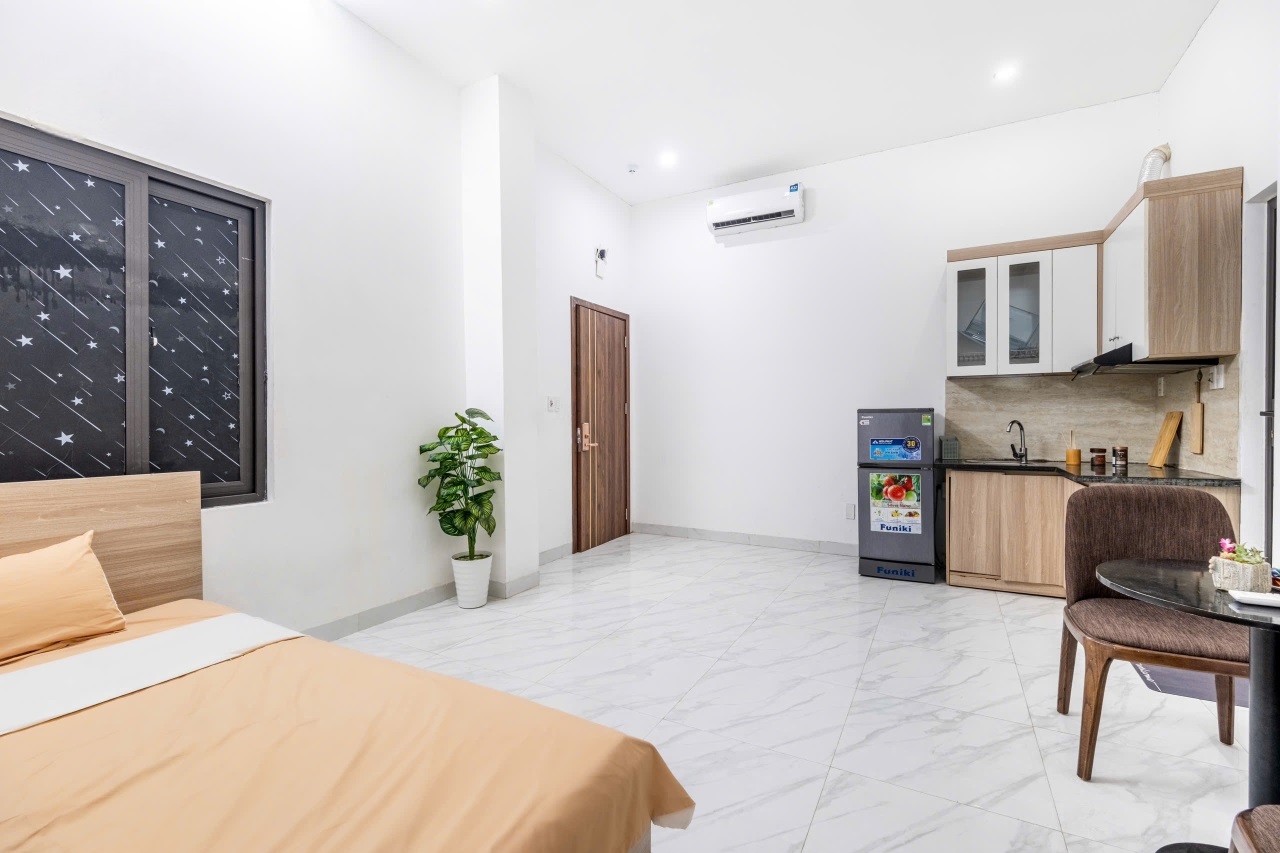 Phòng trọ Studio 30m2 tại Funhome Thanh Lân - Hoàng Mai - Phòng ngủ