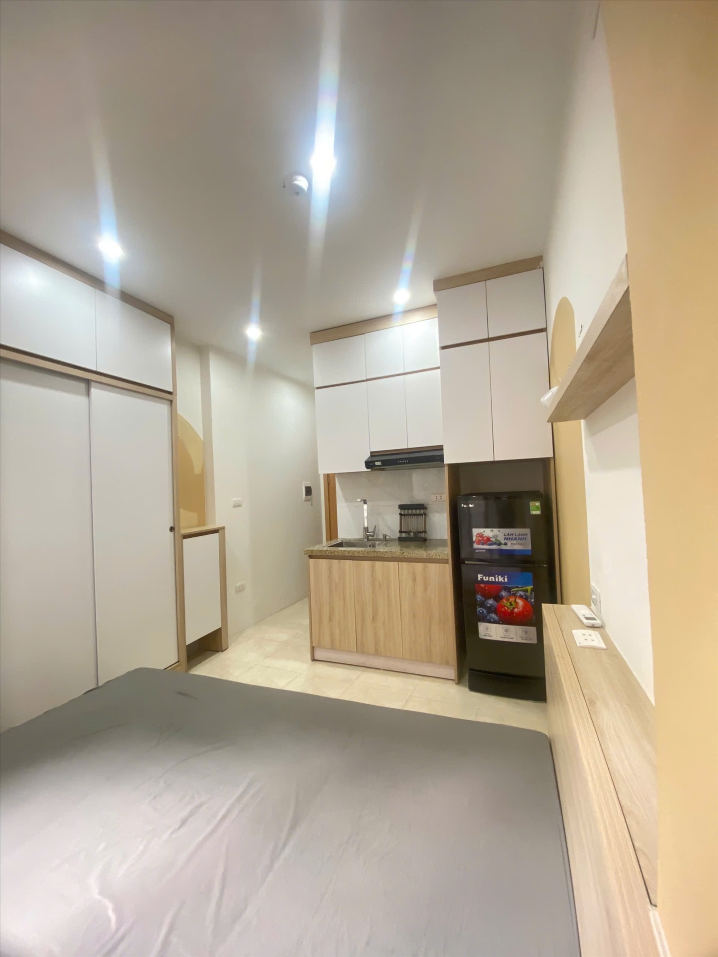 Phòng trọ Studio 25m2 tại Funhome Gốc Đề - Hoàng Mai - Phòng bếp