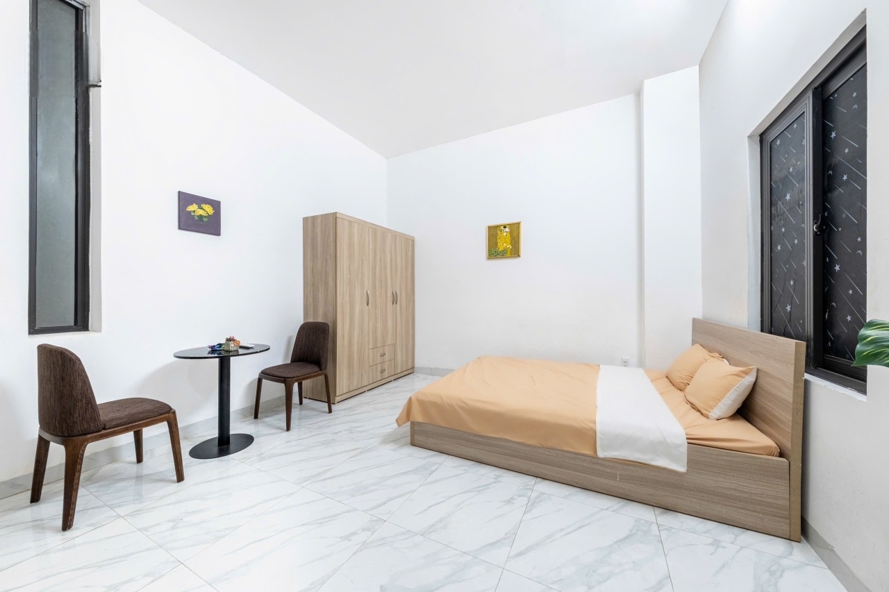 Phòng trọ Studio 30m2 tại Funhome Thanh Lân - Hoàng Mai - Phòng ngủ