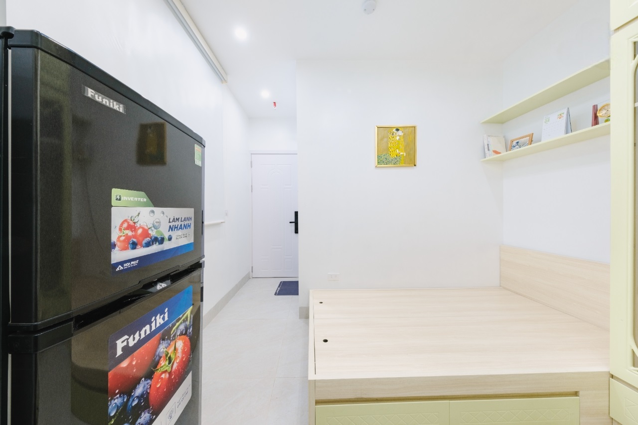 Phòng trọ Studio 25m2 tại Funhome Nguyễn An Ninh - Hoàng Mai - Phòng ngủ
