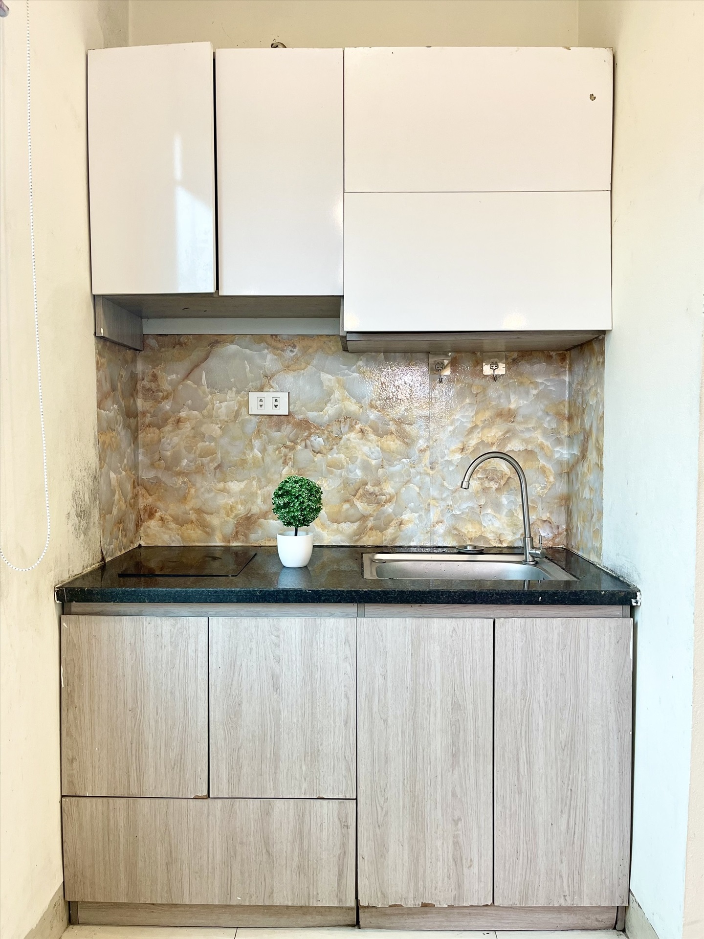 Phòng trọ Studio 25m2 tại Funhome Giải Phóng - Hoàng Mai  - Phòng bếp