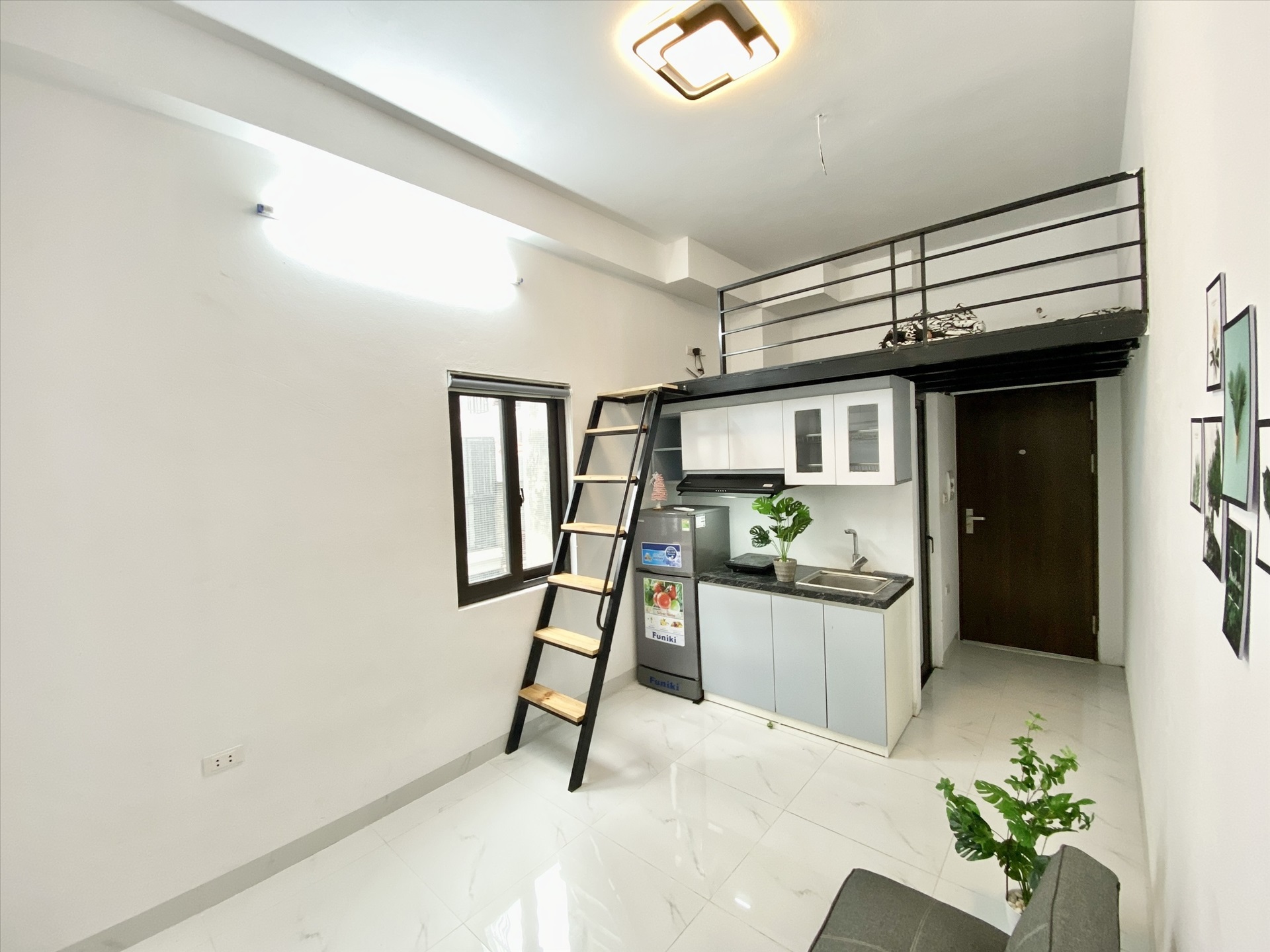 Phòng trọ Duplex 25m2 tại Funhome Giải Phóng - Hoàng Mai - Phòng khách