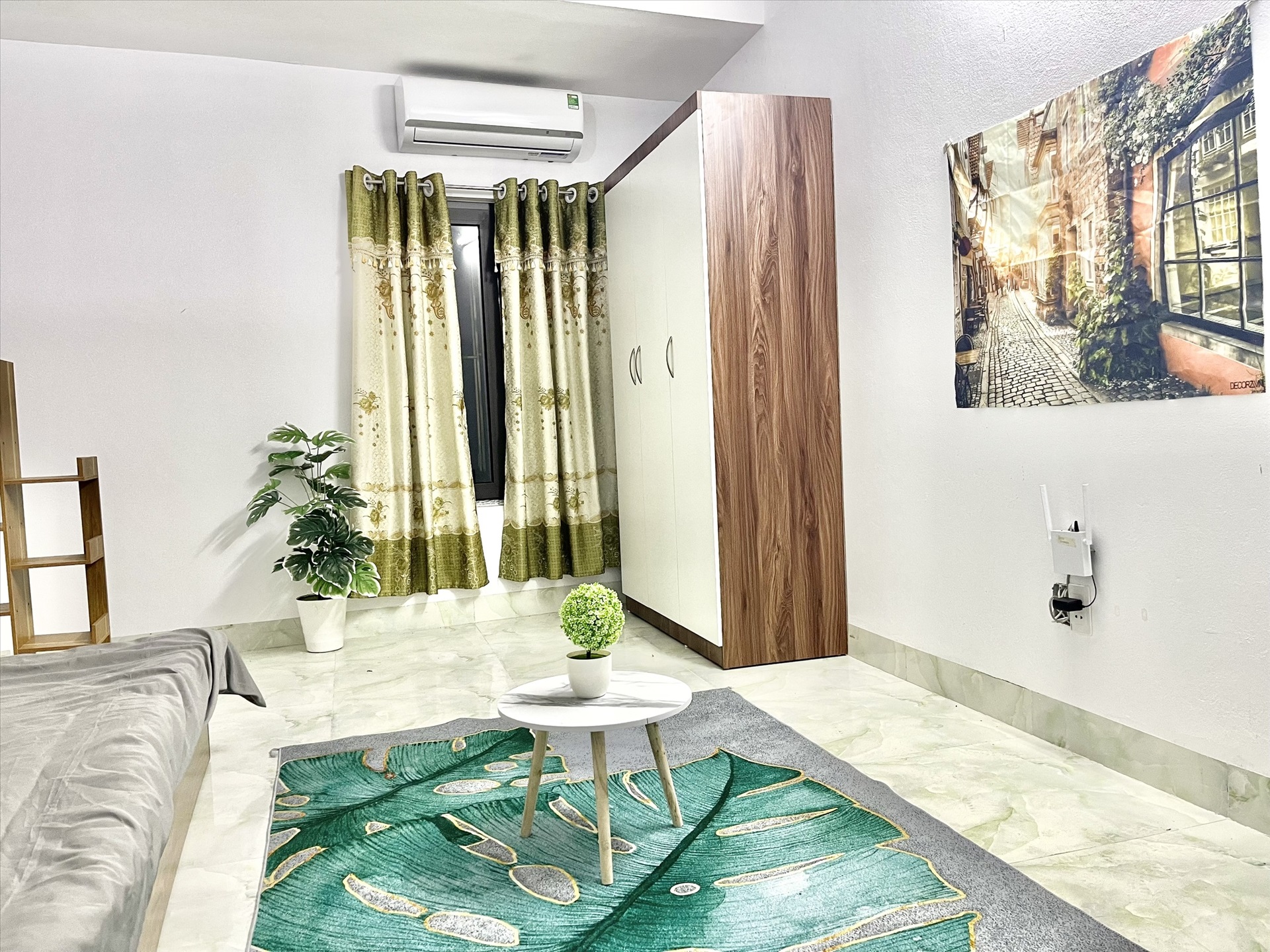 Phòng trọ Studio 25m2 tại Funhome 7 Lĩnh Nam - Hoàng Mai - Phòng khách