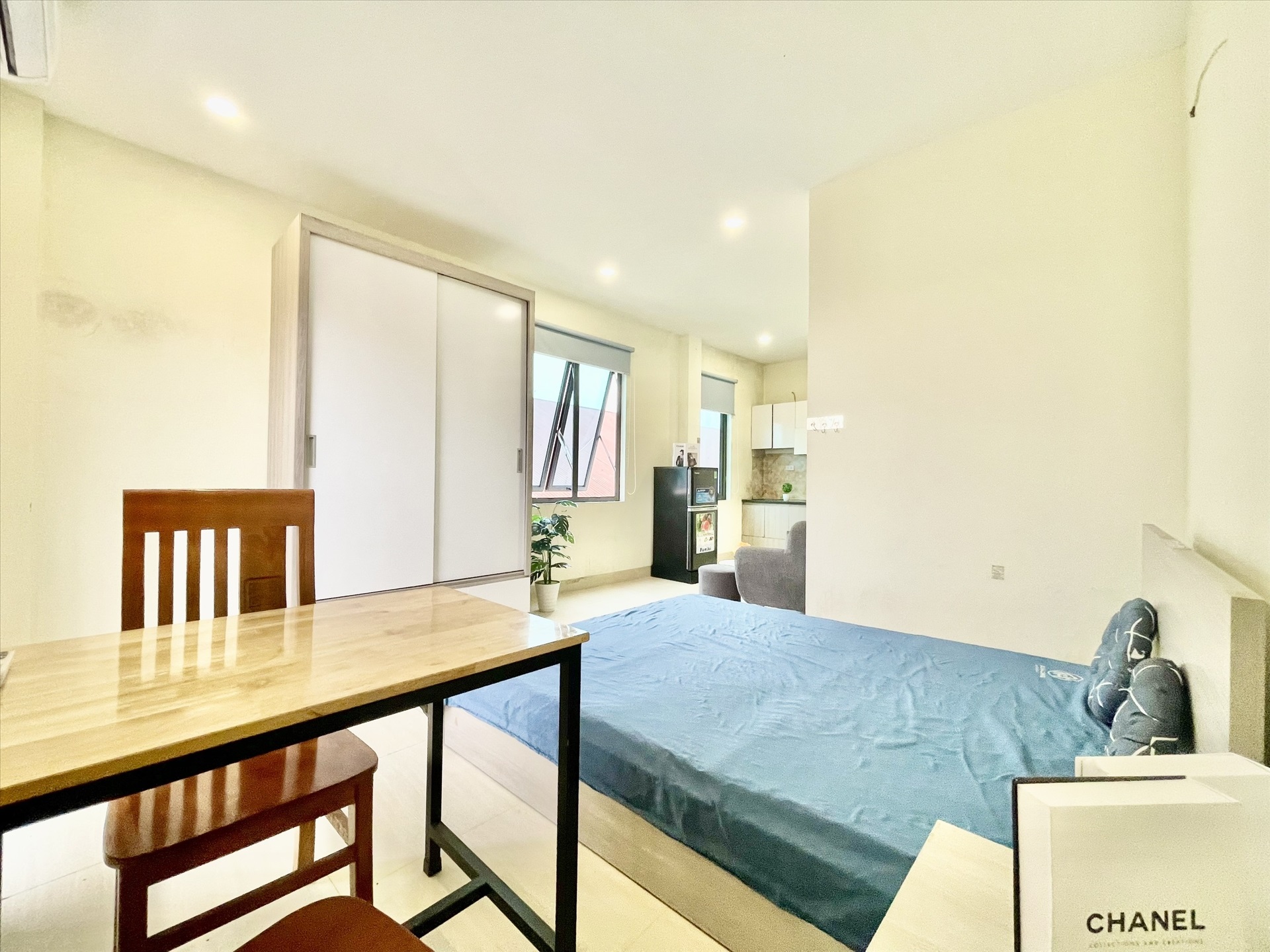 Phòng trọ Studio 25m2 tại Funhome Giải Phóng - Hoàng Mai  - Phòng ngủ