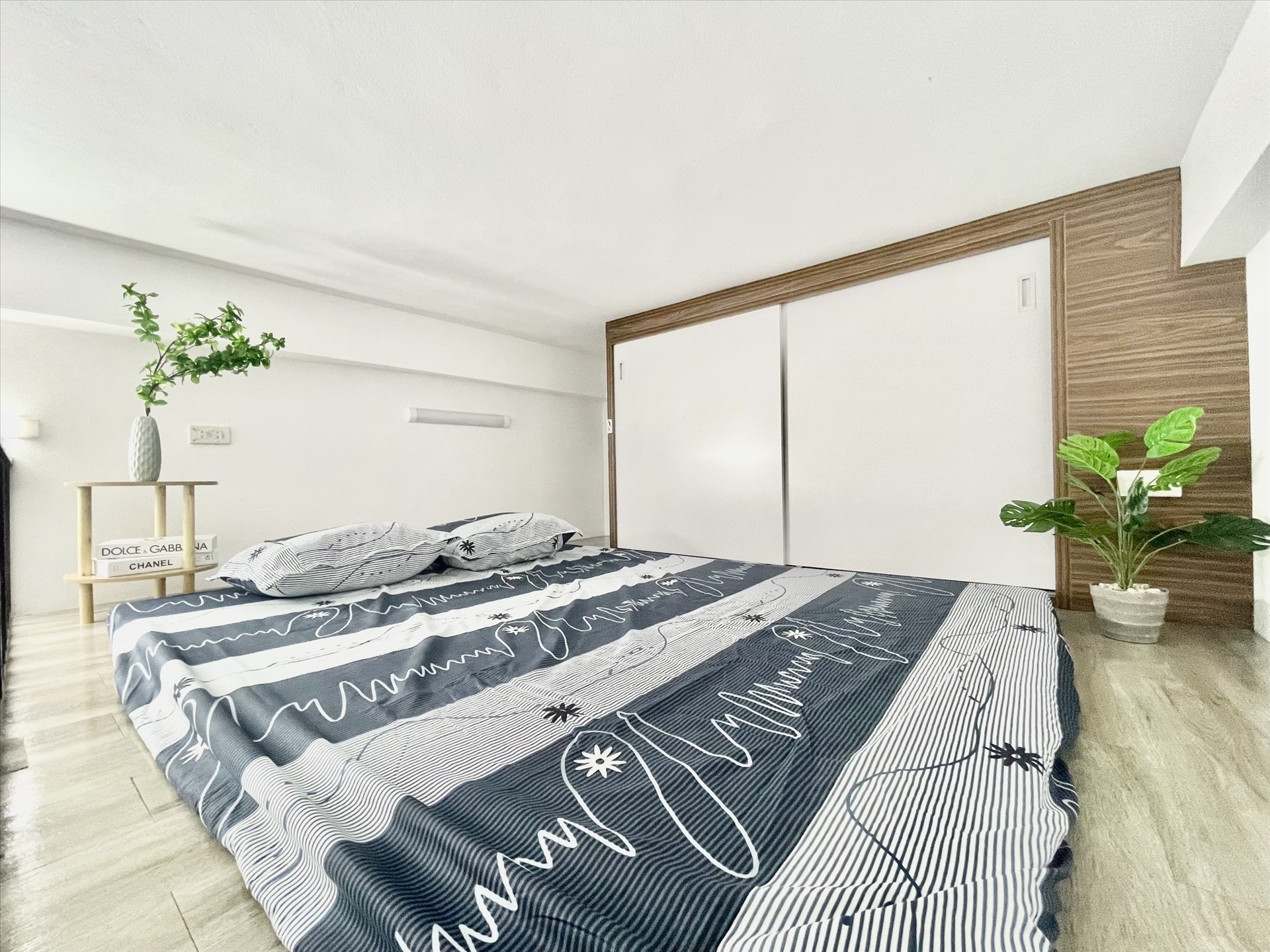 Phòng trọ Duplex 25m2 tại Funhome 10 Lĩnh Nam - Hoàng Mai - Phòng ngủ
