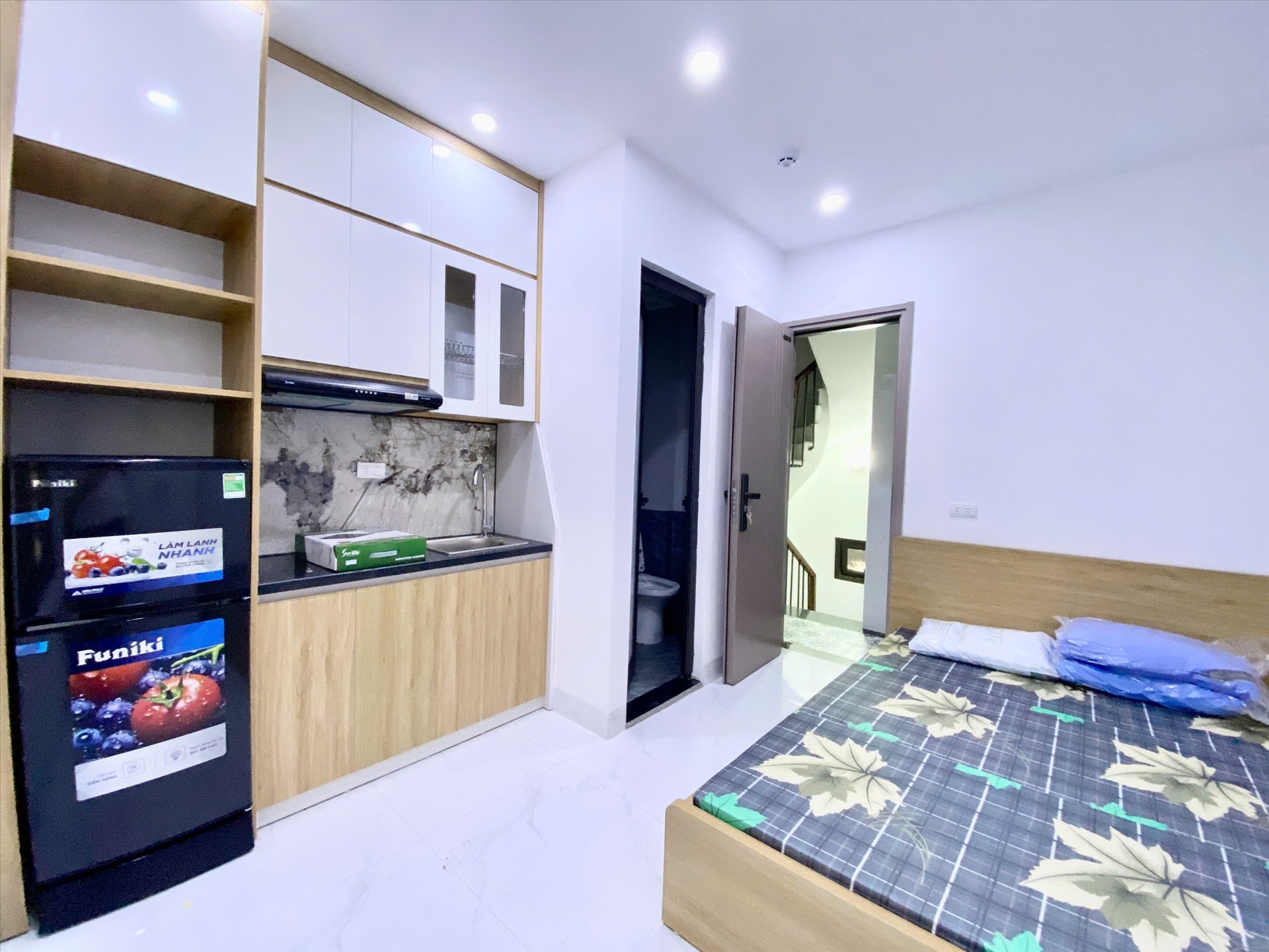 Phòng trọ Studio 25m2 tại Funhome Lò Đúc - Hai Bà Trưng - Phòng bếp