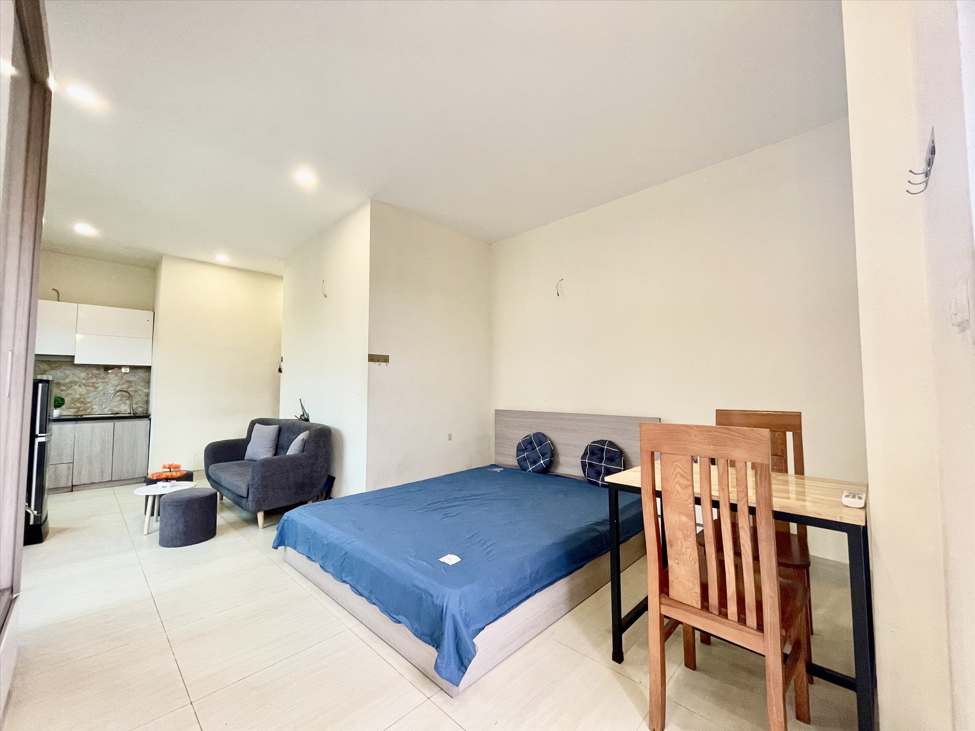 Phòng trọ Studio 25m2 tại Funhome Giải Phóng - Hoàng Mai  - Phòng ngủ
