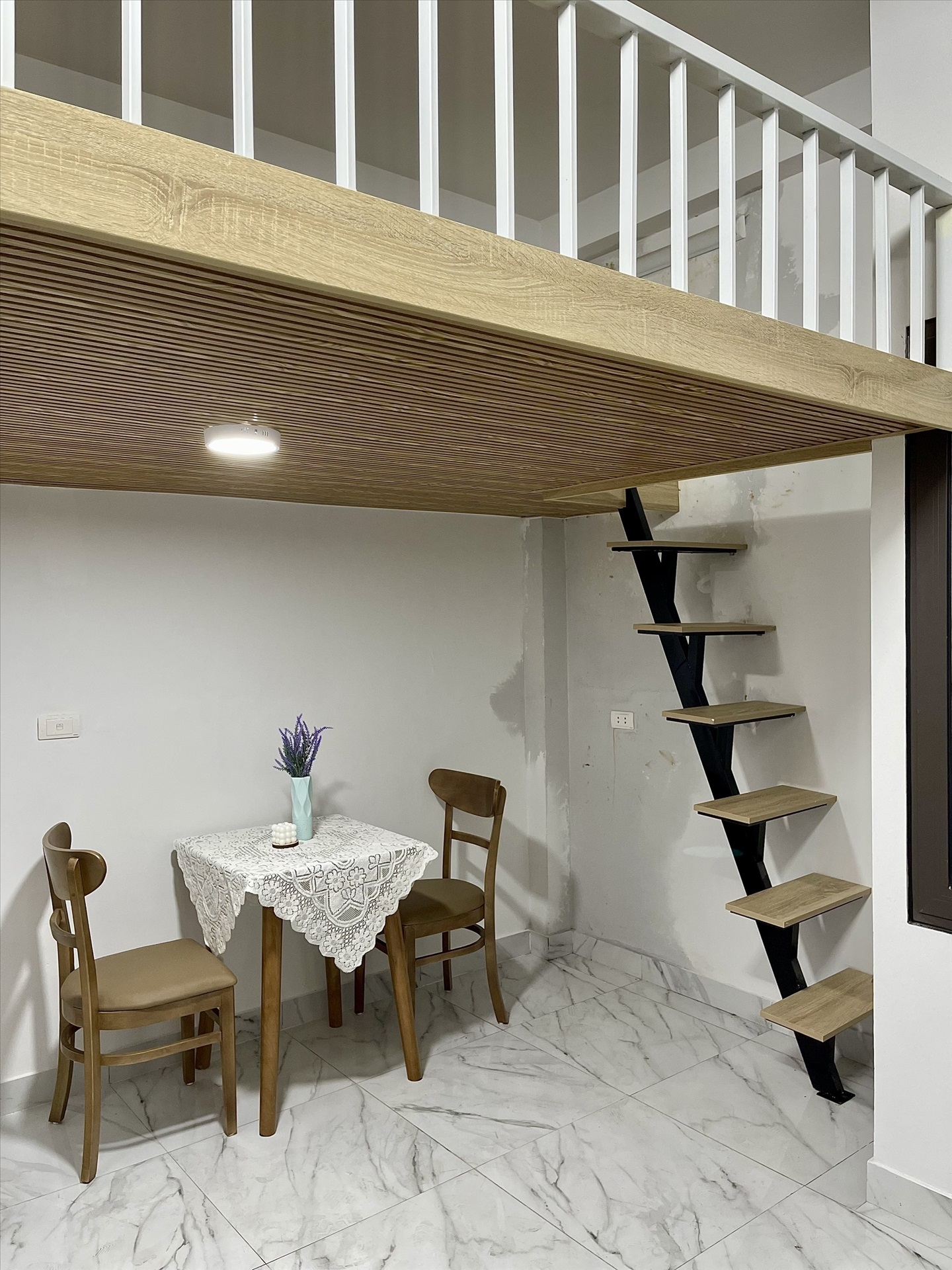 Phòng trọ Duplex 25m2 tại Funhome Đại Từ - Hoàng Mai - Phòng ngủ