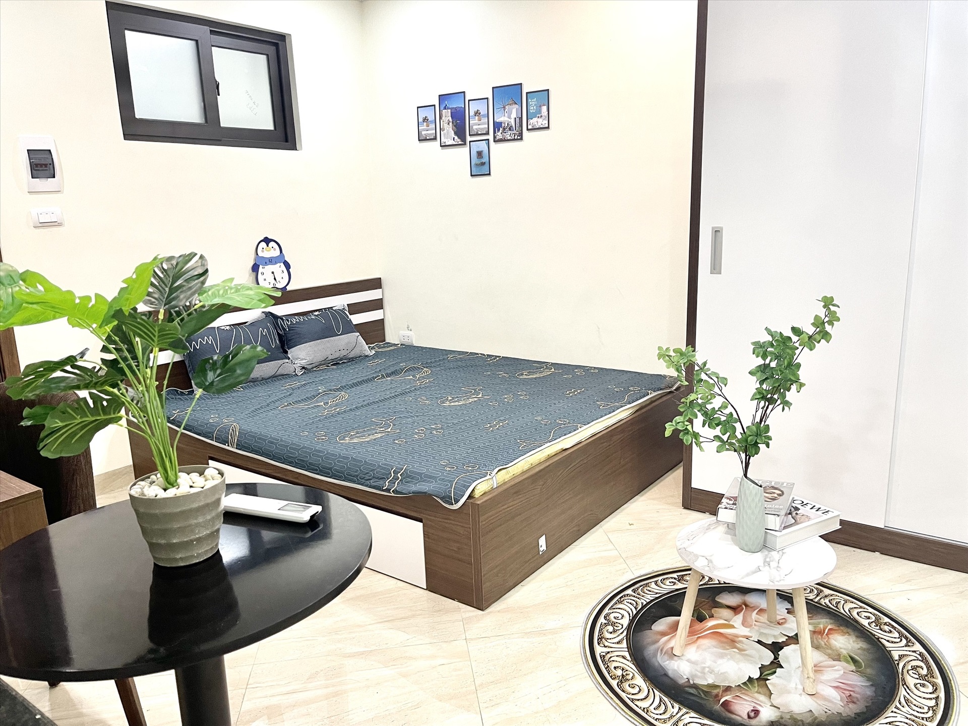 Phòng trọ Studio 25m2 tại Funhome 12 Lĩnh Nam - Hoàng Mai - Phòng ngủ