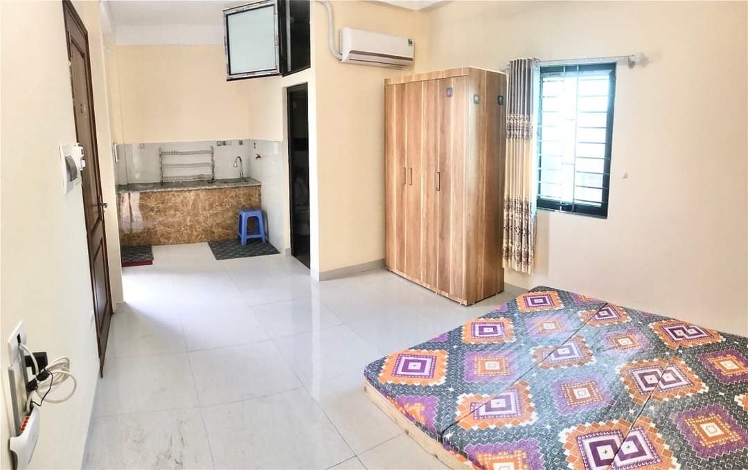 Phòng trọ Studio 25m2 tại Funhome 1 Nam Dư - Hoàng Mai - Phòng ngủ