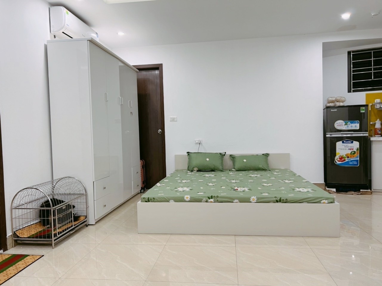 Phòng trọ Studio 30m2 tại Funhome Nam Dư - Hoàng Mai - Phòng ngủ