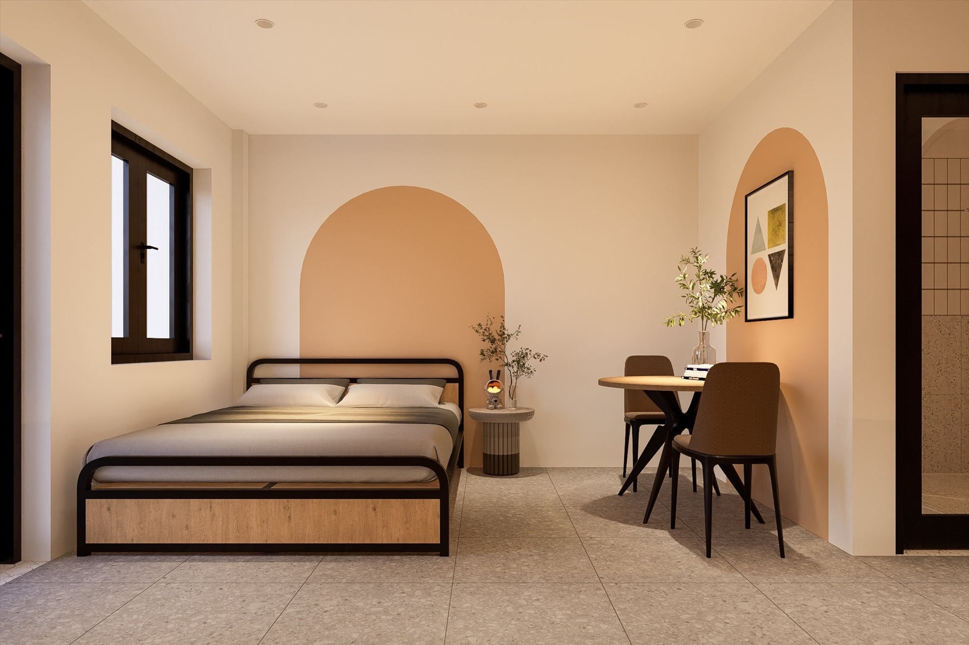 Phòng trọ Studio 30m2 tại Funhome Đại Đồng - Hoàng Mai - Phòng ngủ