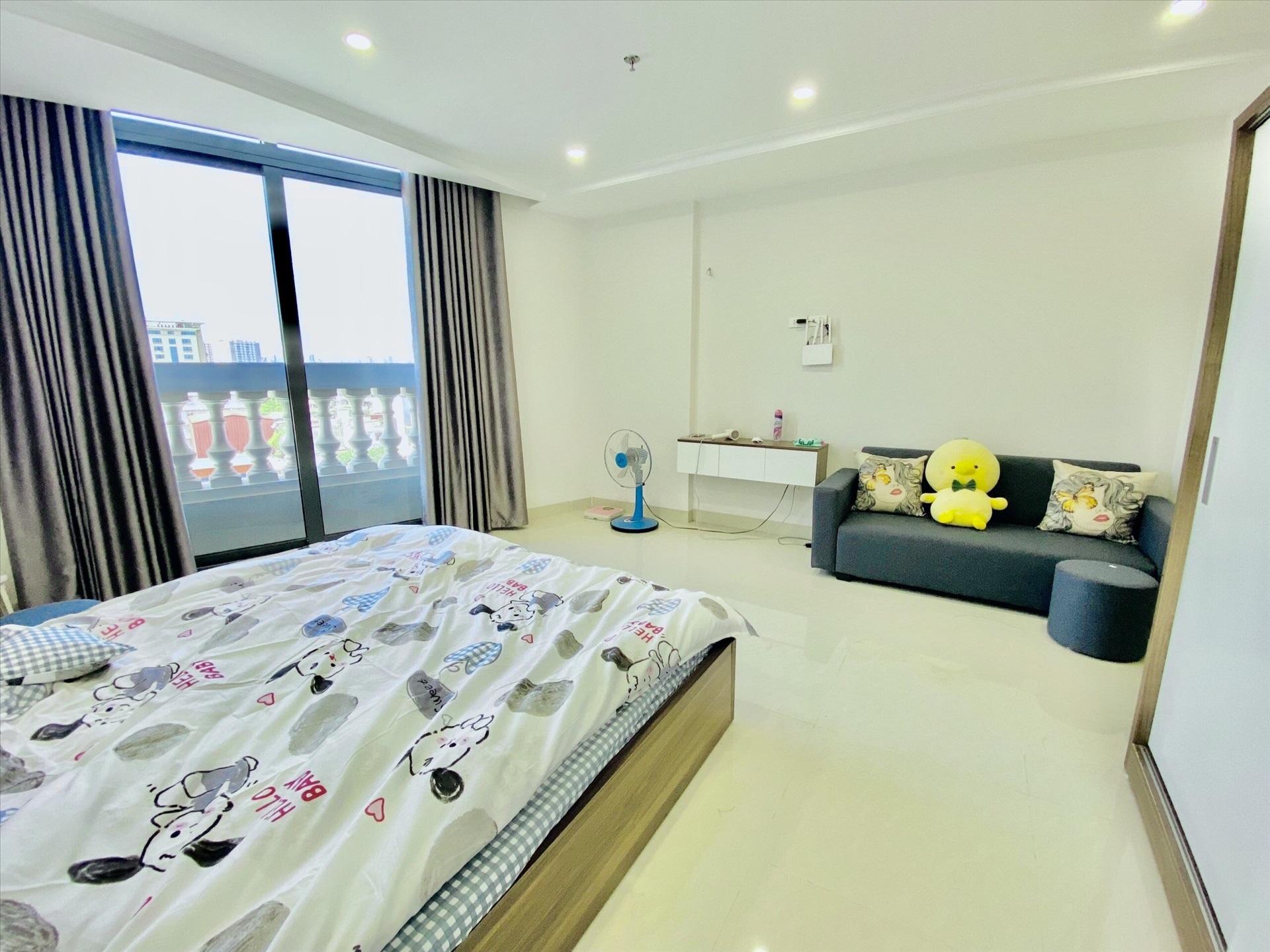 Phòng trọ Studio 30m2 tại Funhome 2 Giải Phóng - Hoàng Mai - Phòng ngủ