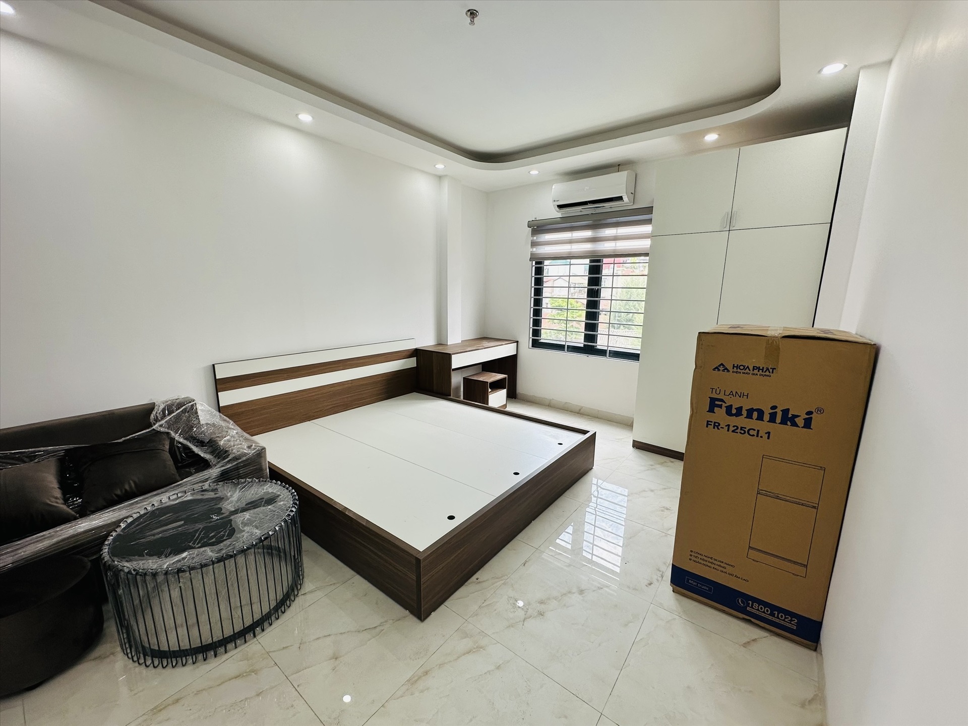 Phòng trọ Studio 25m2 tại Funhome Ngõ Giếng Mứt - Hai Bà Trưng - Phòng ngủ