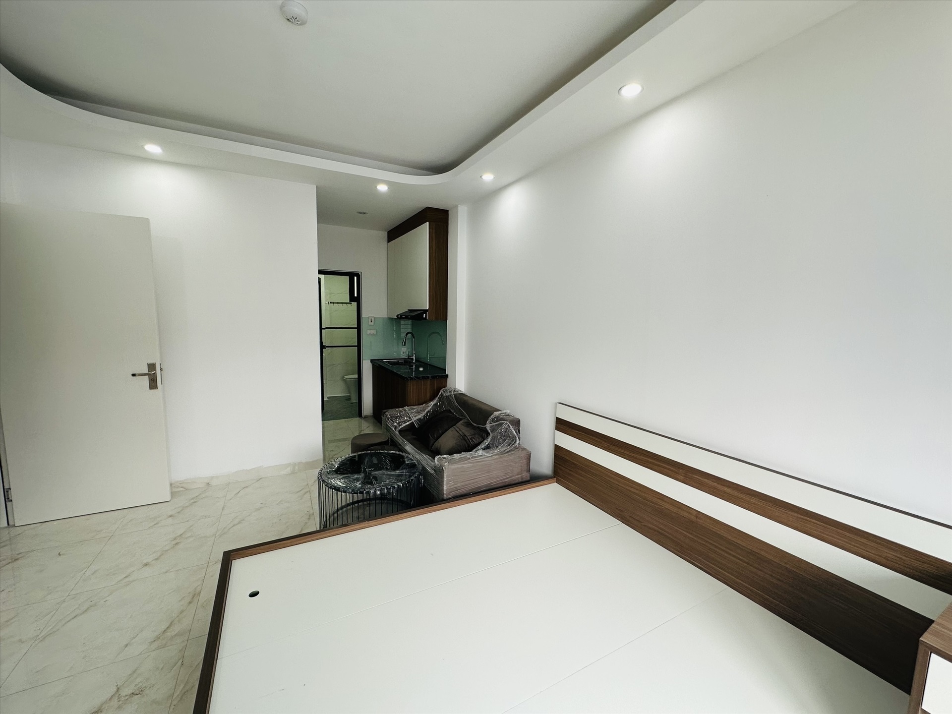 Phòng trọ Studio 25m2 tại Funhome Ngõ Giếng Mứt - Hai Bà Trưng - Phòng ngủ