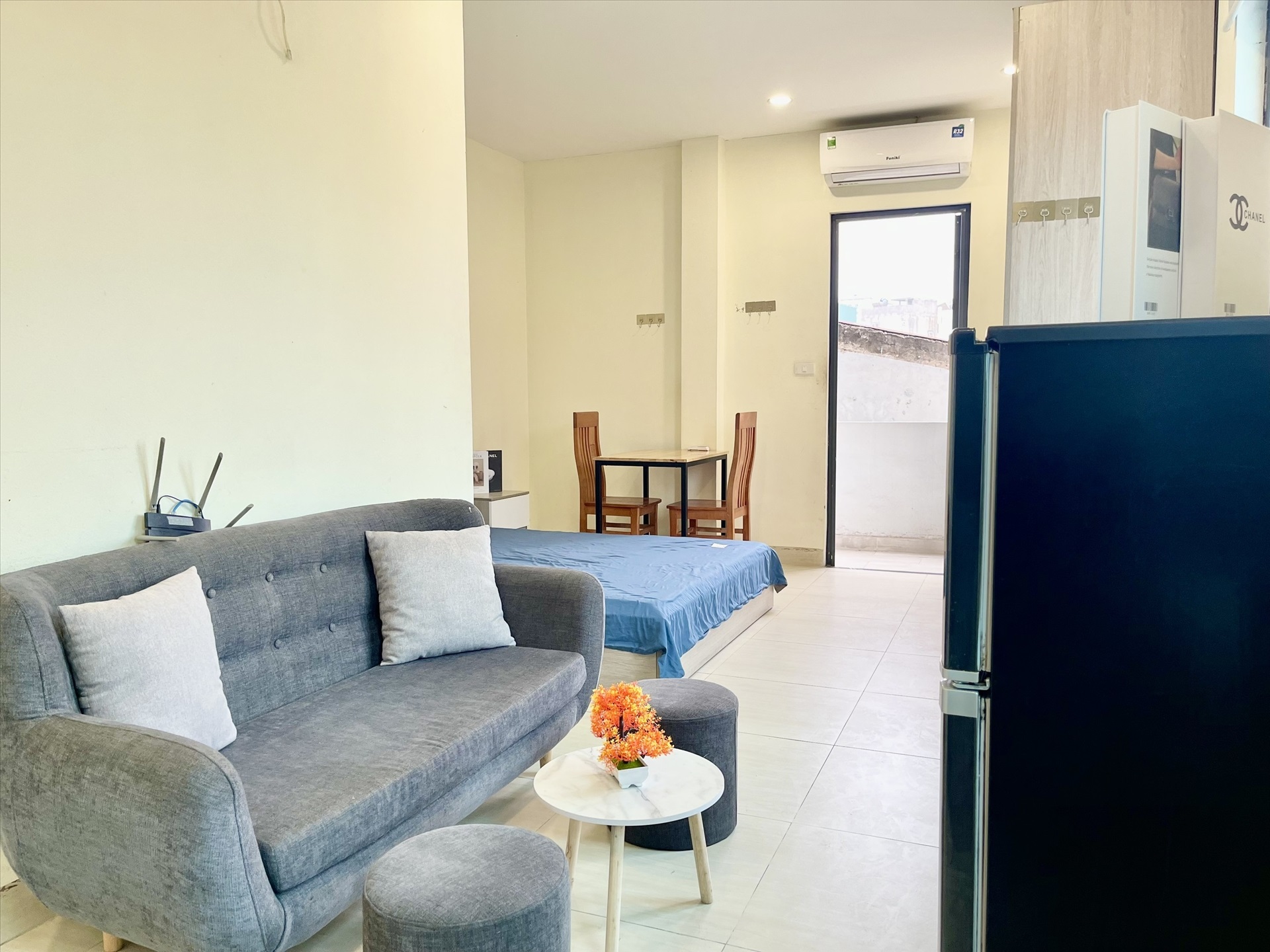 Phòng trọ Studio 25m2 tại Funhome Giải Phóng - Hoàng Mai  - Phòng ngủ