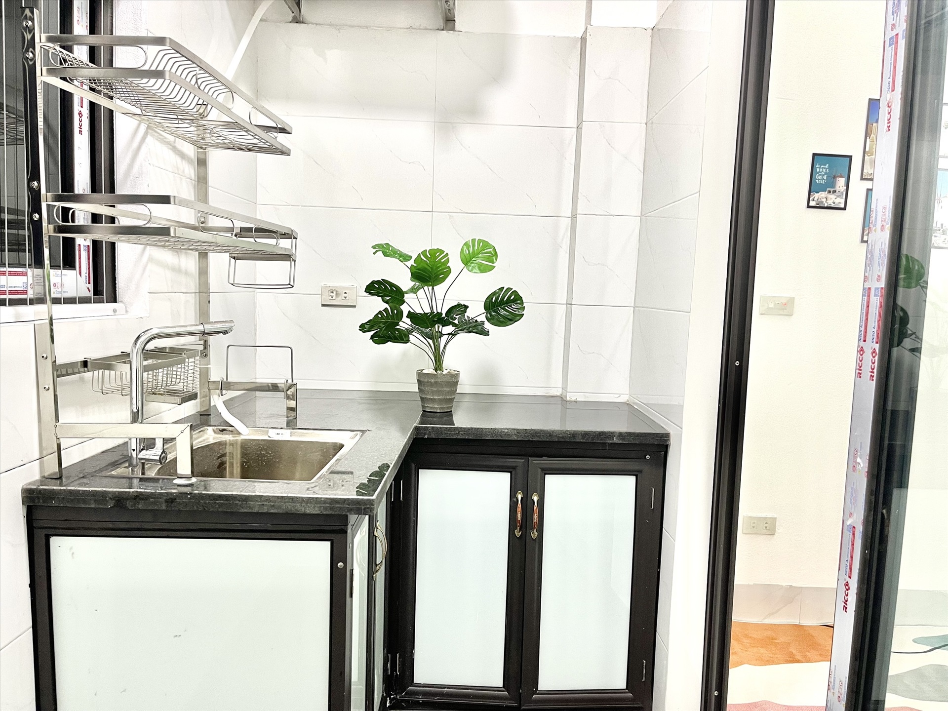 Phòng trọ Duplex 25m2 tại Funhome 10 Lĩnh Nam - Hoàng Mai - Phòng bếp