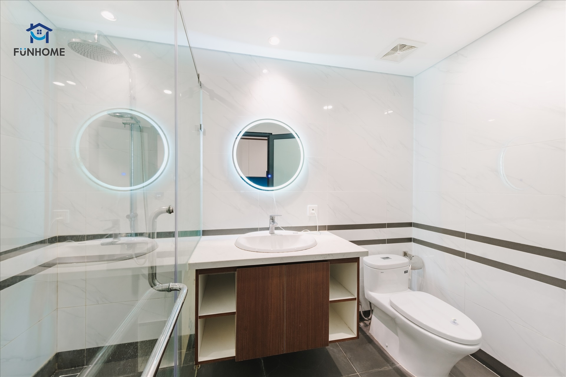 Phòng trọ Studio 30m2 tại Funhome 2 Giải Phóng - Hoàng Mai - Phòng tắm