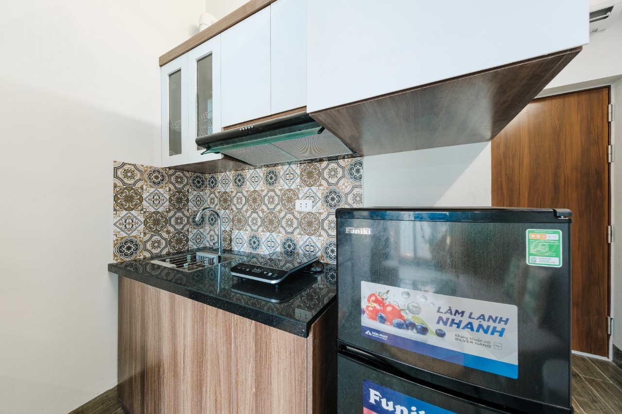 Phòng trọ Duplex 25m2 tại Funhome 1 Định Công Thượng - Hoàng Mai - Phòng bếp