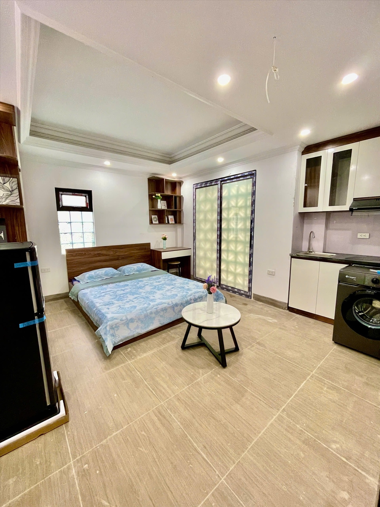 Phòng trọ Studio 25m2 tại FunHome Trương Định - Hoàng Mai - Phòng ngủ