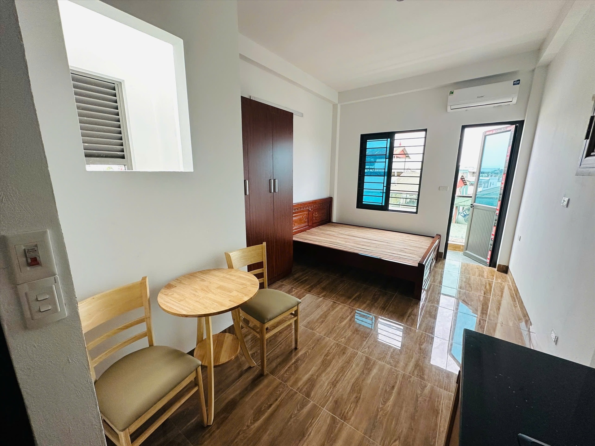 Phòng trọ Studio 25m2 tại Funhome 5 Nam Dư - Hoàng Mai - Phòng ngủ