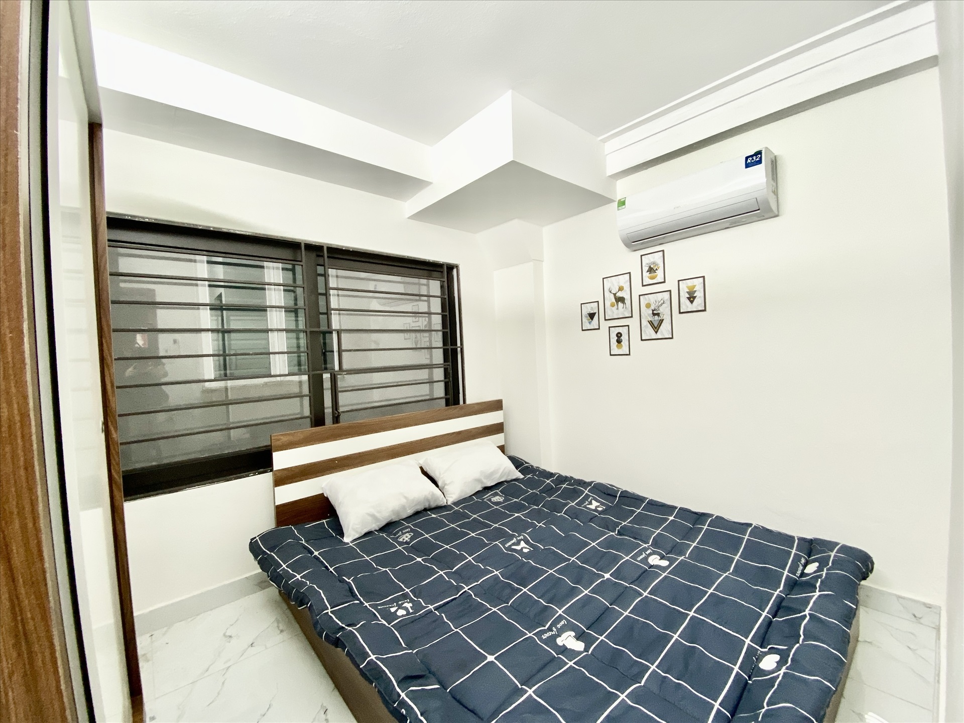 Phòng trọ Studio 25m2 tại Funhome B Lĩnh Nam - Hoàng Mai - Phòng ngủ