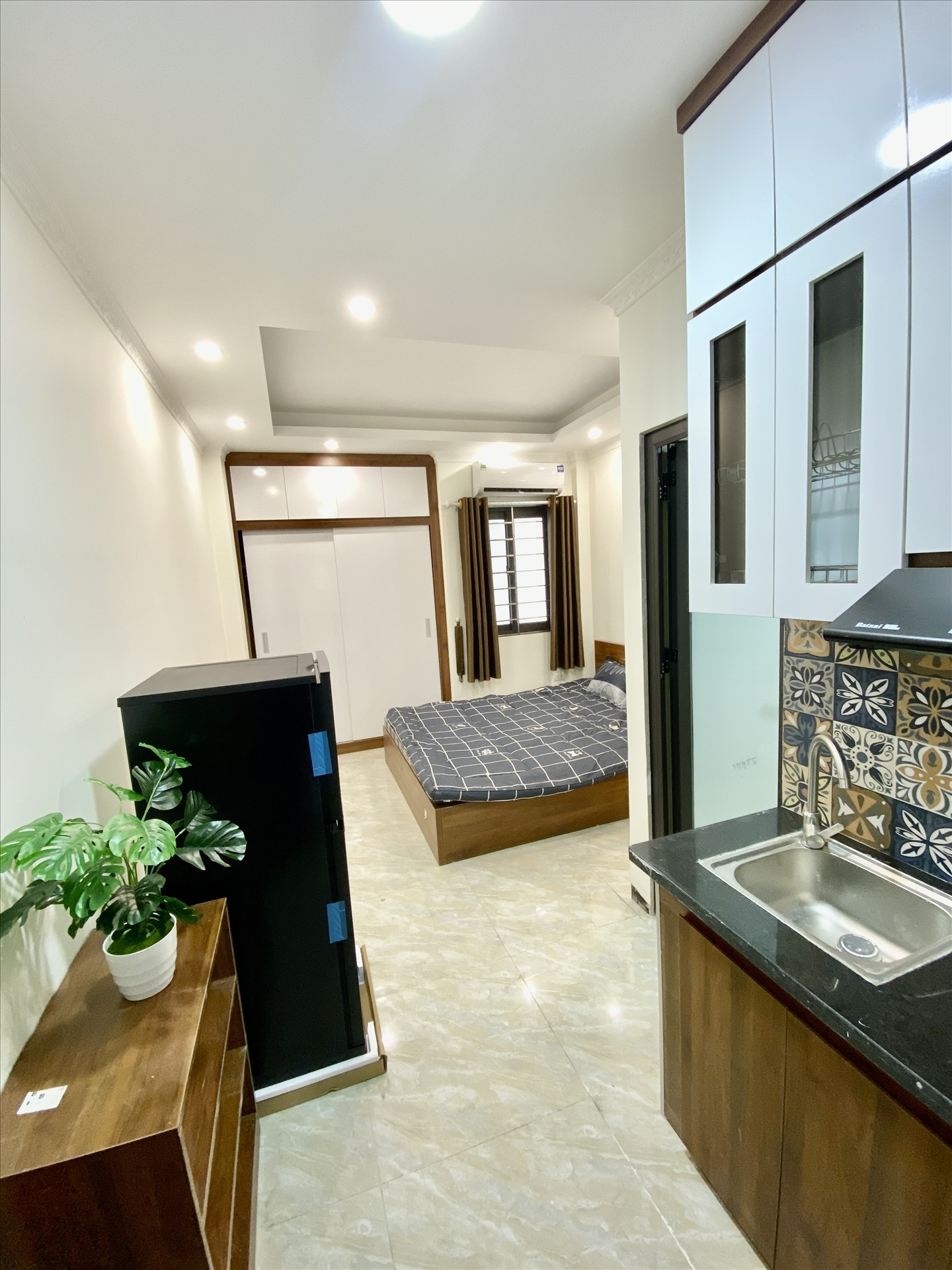 Phòng trọ Studio 25m2 tại Funhome Giải Phóng - Hoàng Mai - Phòng khách
