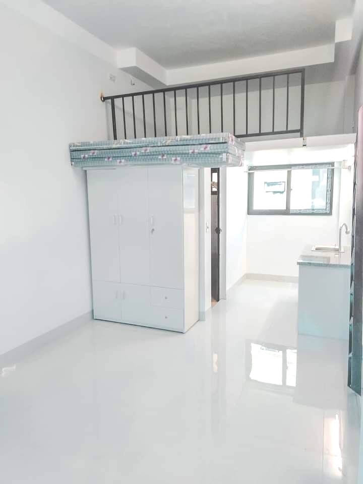 Phòng trọ Duplex 25m2 tại Funhome 6 Lĩnh Nam - Hoàng Mai - Phòng khách