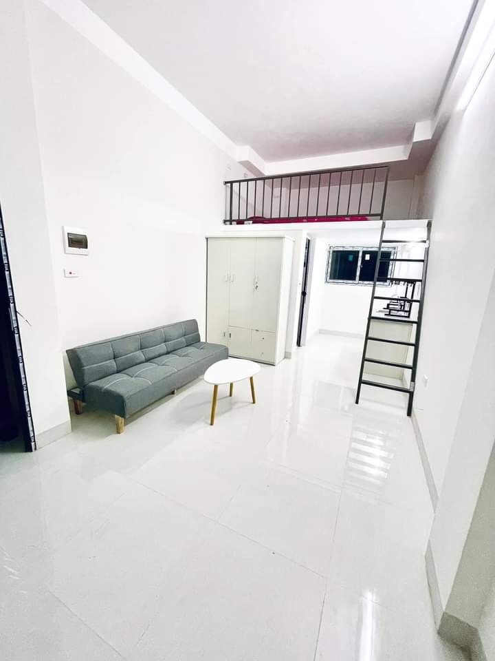 Phòng trọ Duplex 25m2 tại Funhome 6 Lĩnh Nam - Hoàng Mai - Phòng khách