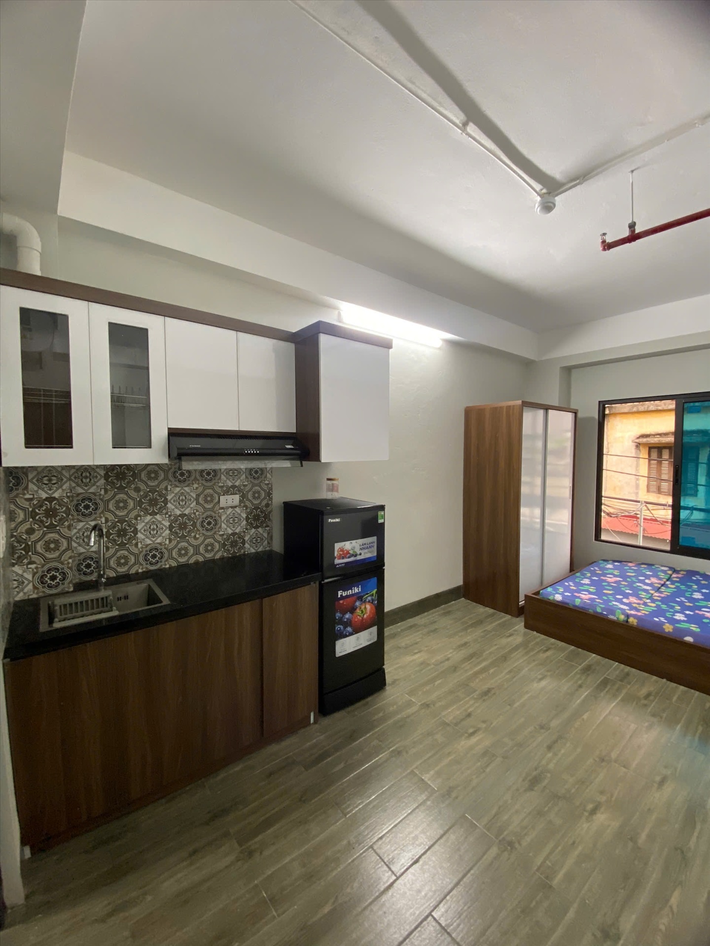 Phòng trọ Studio 25m2 tại Funhome 1 Định Công Thượng - Hoàng Mai - Phòng bếp