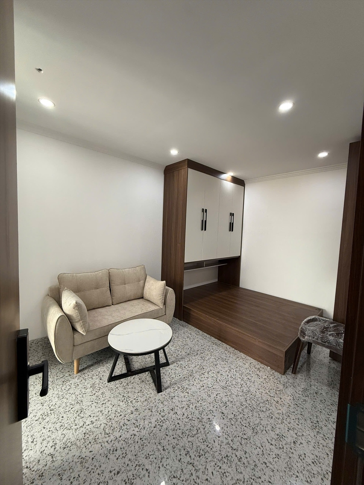 Phòng trọ Studio 25m2 tại Funhome Giáp Bát - Hoàng Mai - Phòng ngủ