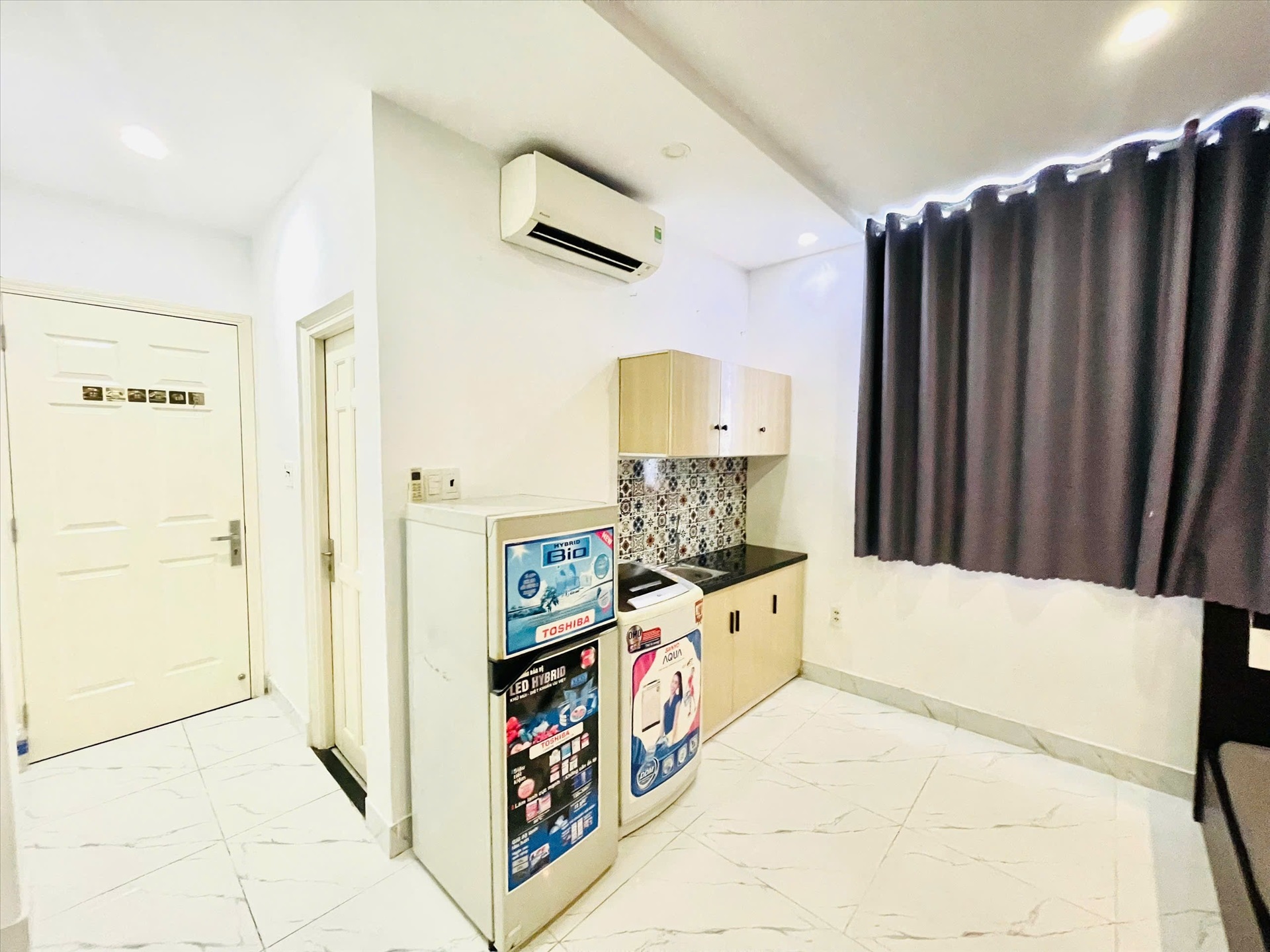 Phòng trọ Studio 25m2 tại NH Home Thành Thái - Quận 10 - Phòng ngủ