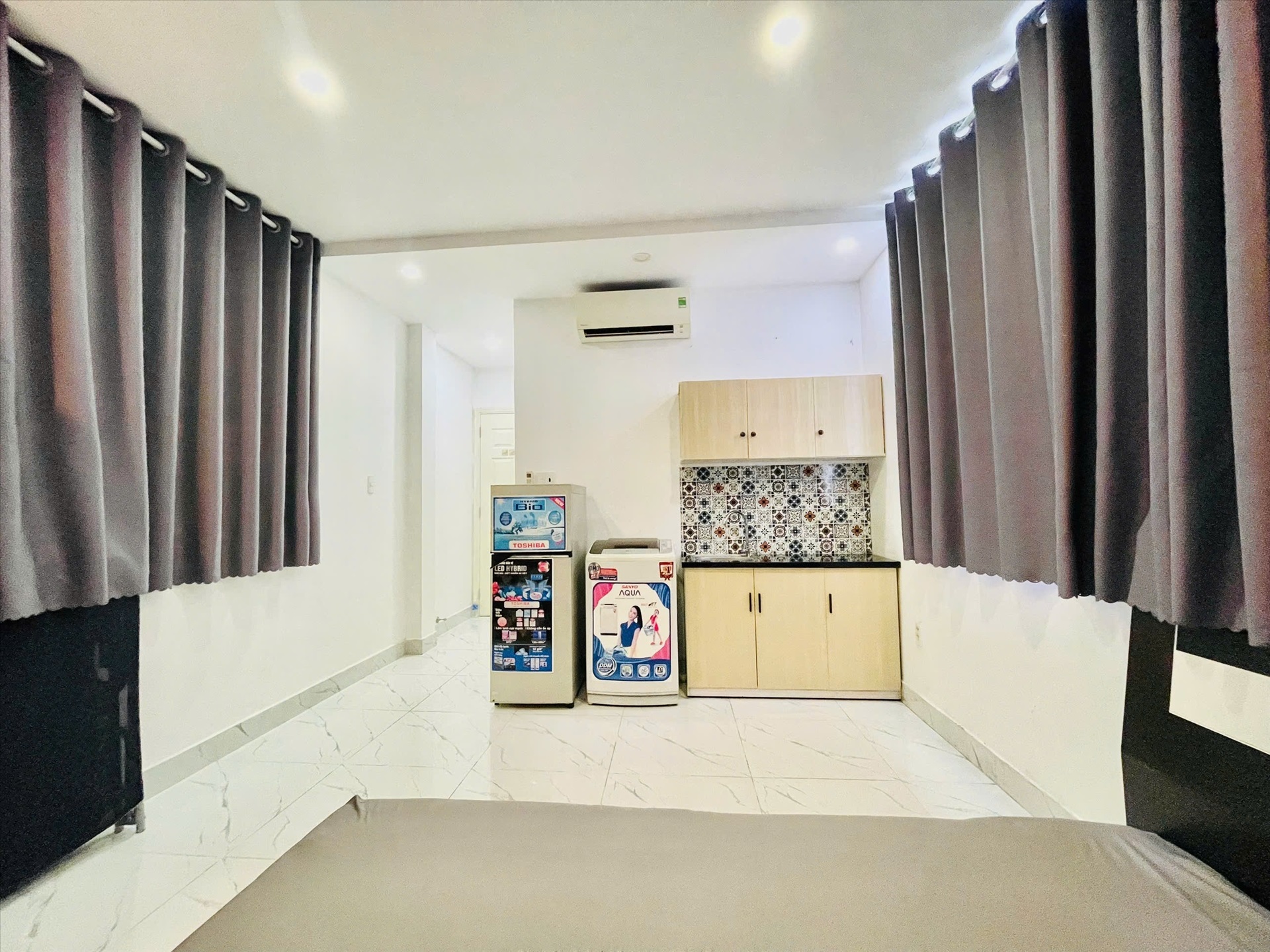 Phòng trọ Studio 25m2 tại NH Home Thành Thái - Quận 10 - Phòng ngủ