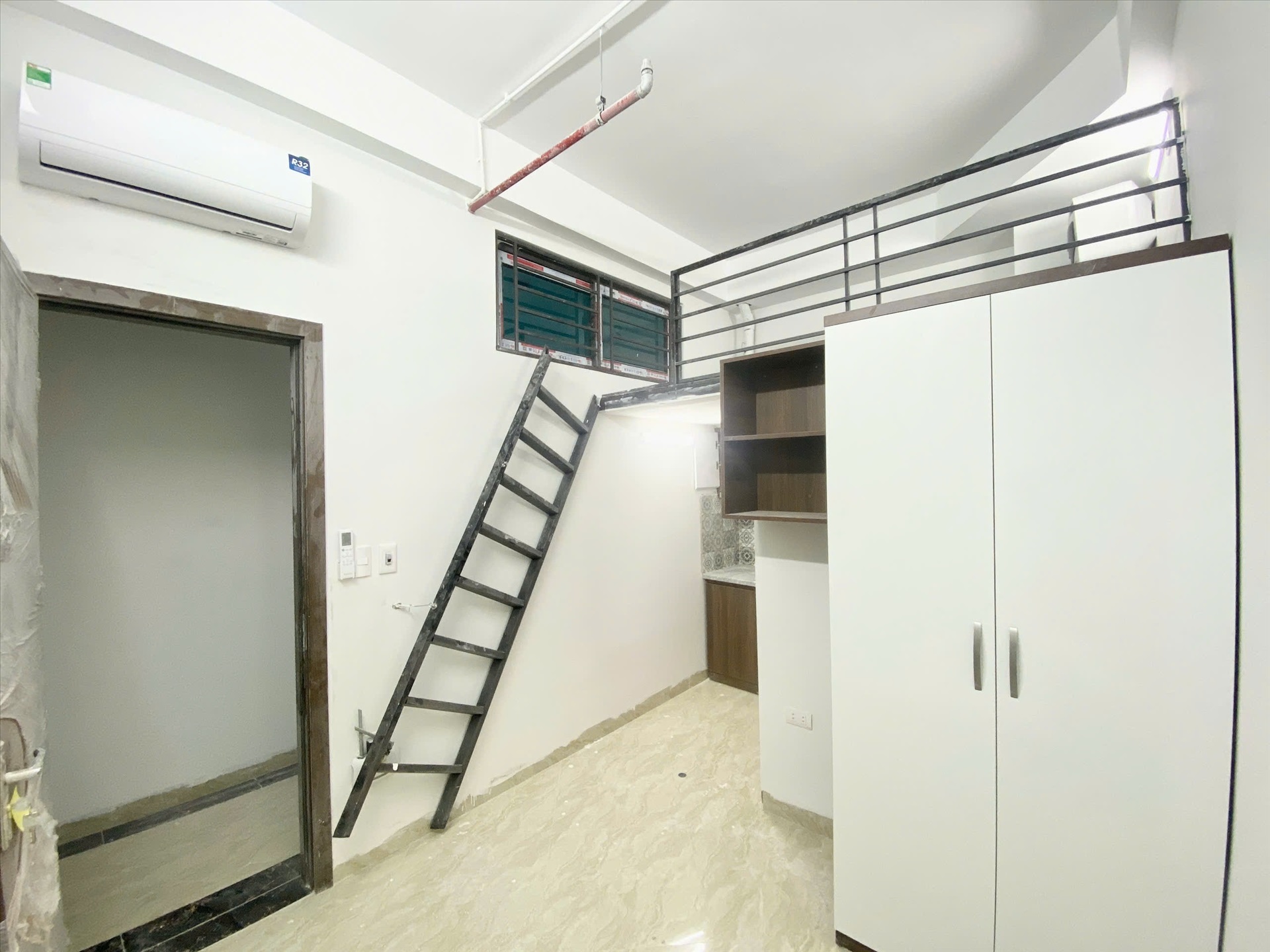 Phòng trọ Duplex 25m2 tại Funhome Trương Định - Hoàng Mai - Phòng khách