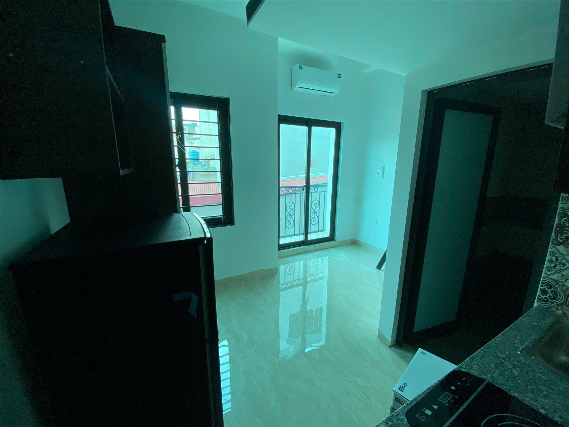 Phòng trọ Duplex 25m2 tại Funhome Trương Định - Hoàng Mai - Phòng khách