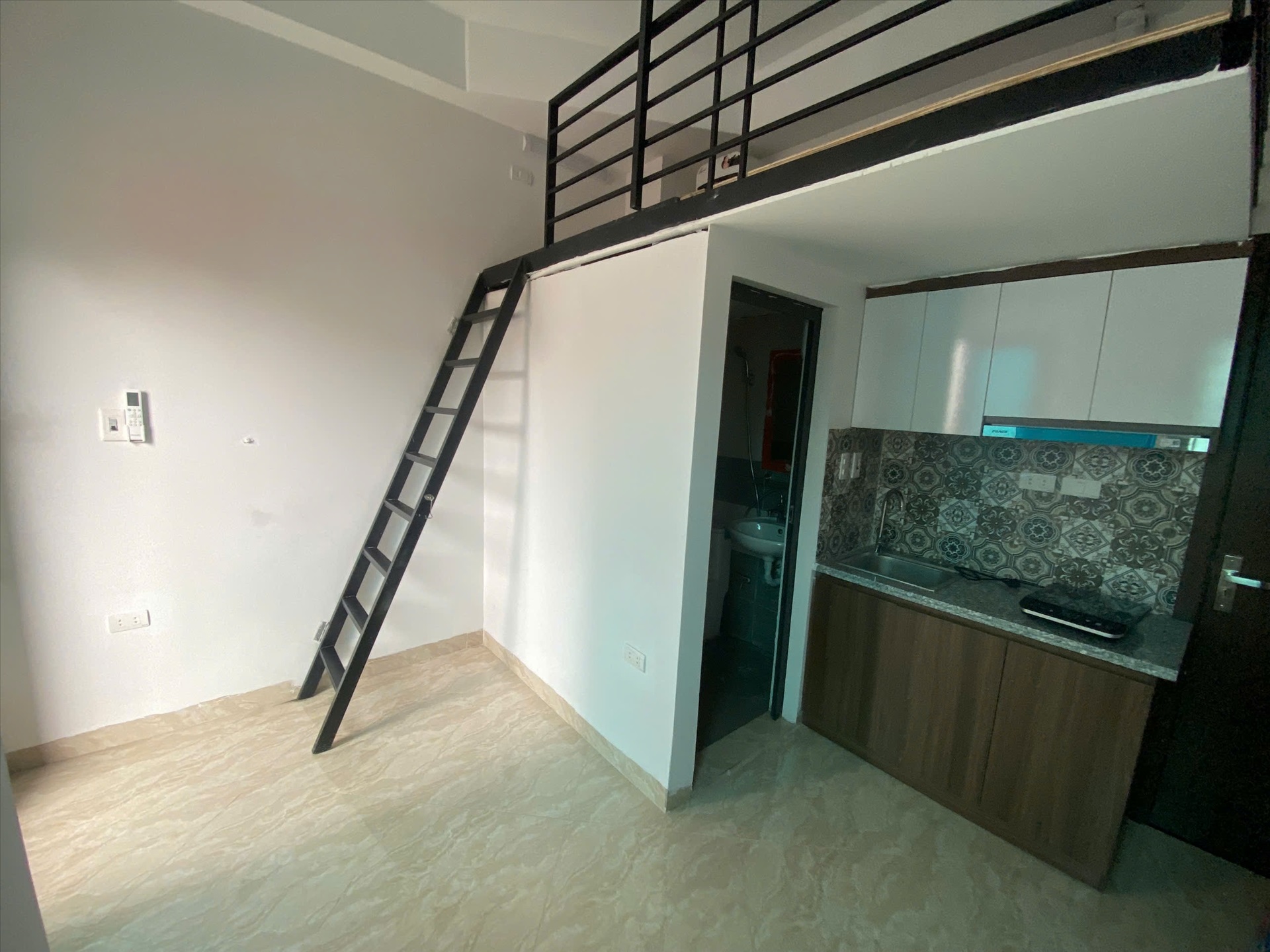 Phòng trọ Duplex 25m2 tại Funhome Trương Định - Hoàng Mai - Phòng ngủ