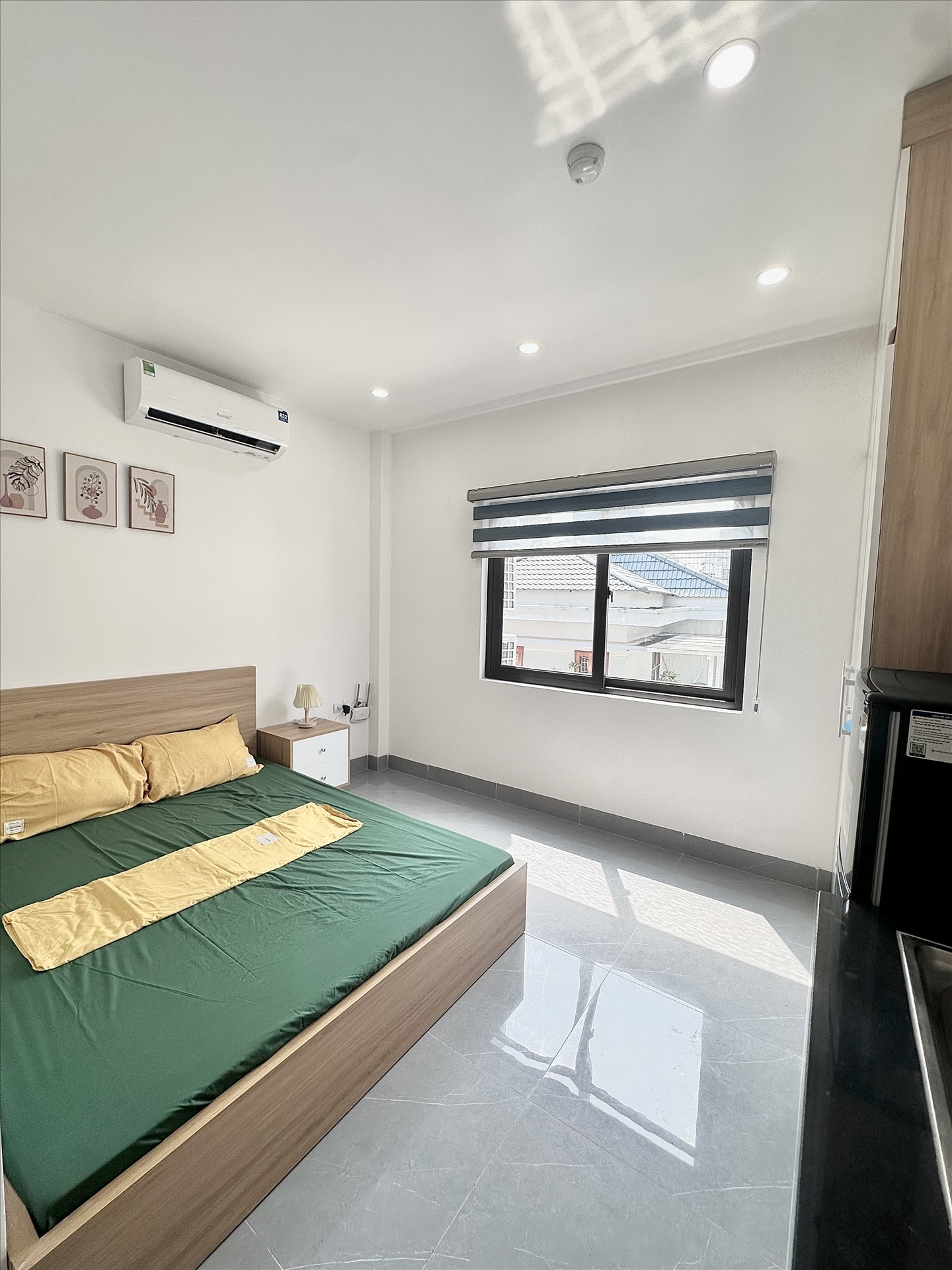 Phòng trọ Studio 27m2 tại DreamHouse Yên Hòa - Cầu Giấy - Phòng ngủ