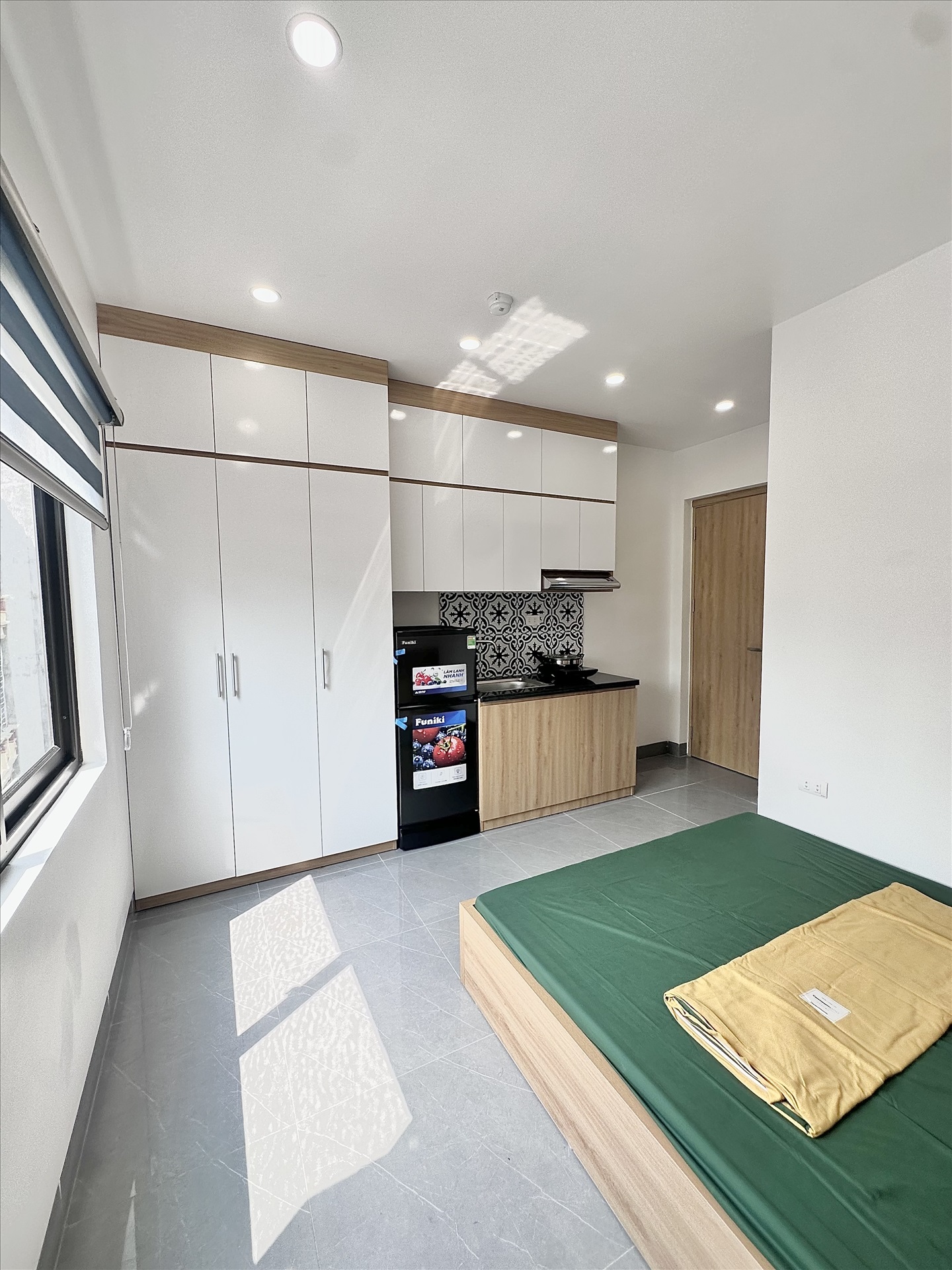 Phòng trọ Studio 27m2 tại DreamHouse Yên Hòa - Cầu Giấy - Phòng ngủ