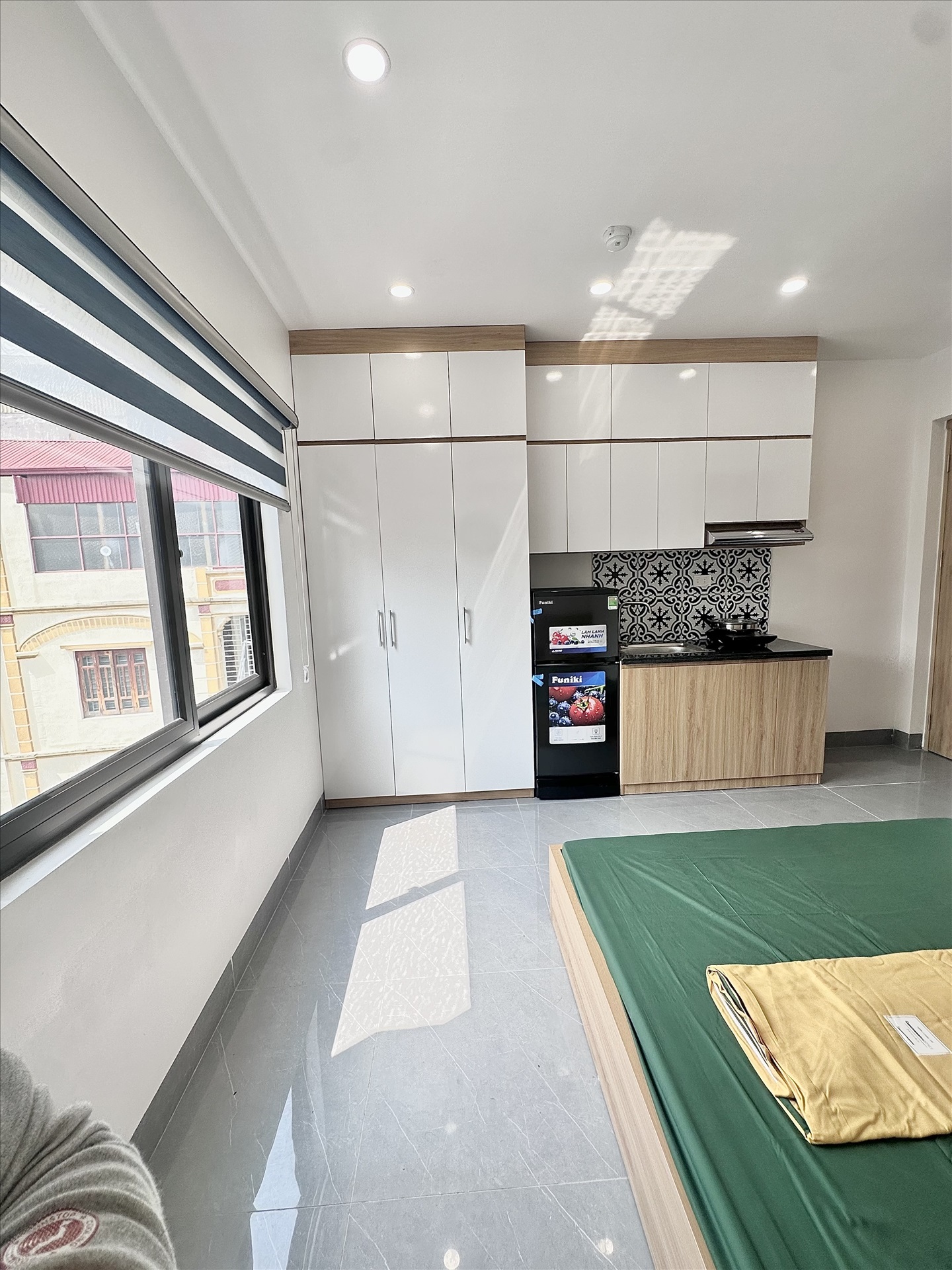 Phòng trọ Studio 27m2 tại DreamHouse Yên Hòa - Cầu Giấy - Phòng ngủ
