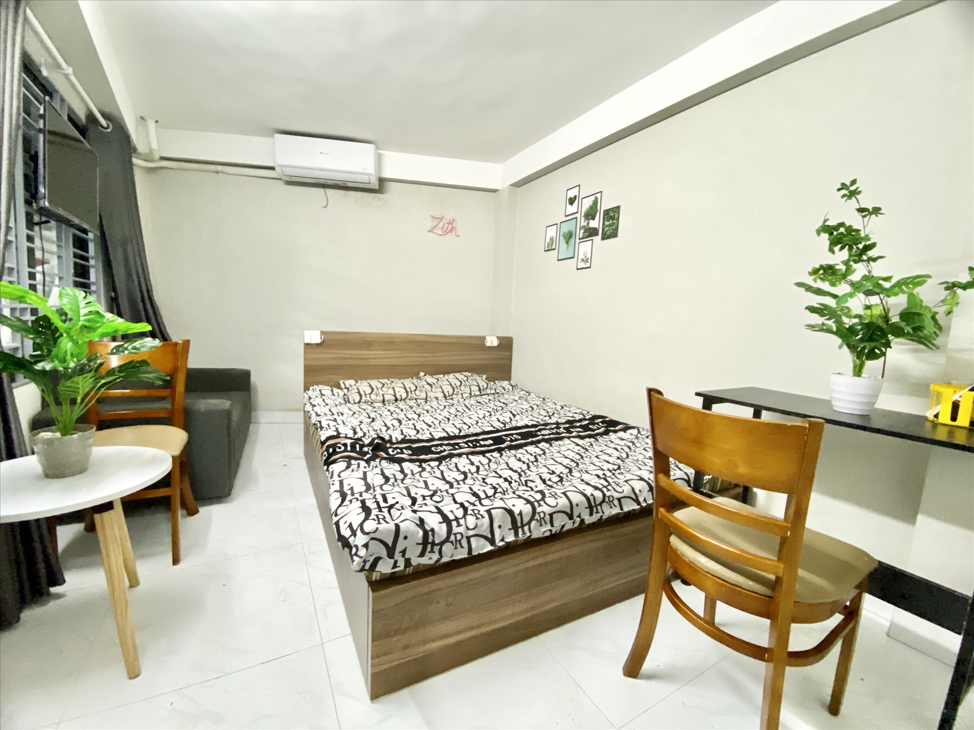 Phòng trọ Studio 25m2 tại Funhome Giáp Bát - Hoàng Mai  - Phòng ngủ