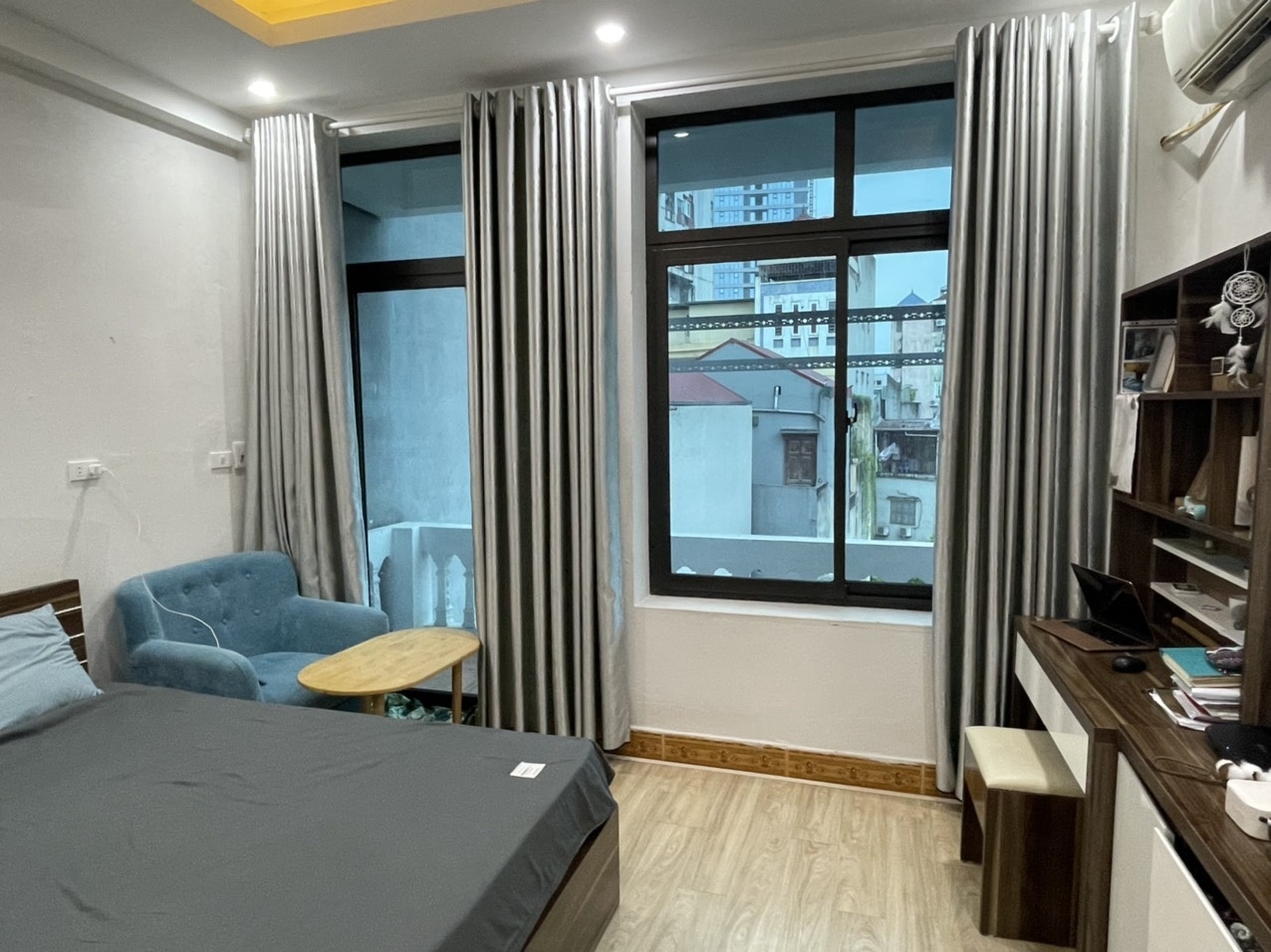 Phòng trọ Studio 25m2 tại Sunny Apartment Trần Duy Hưng - Cầu Giấy - Phòng ngủ